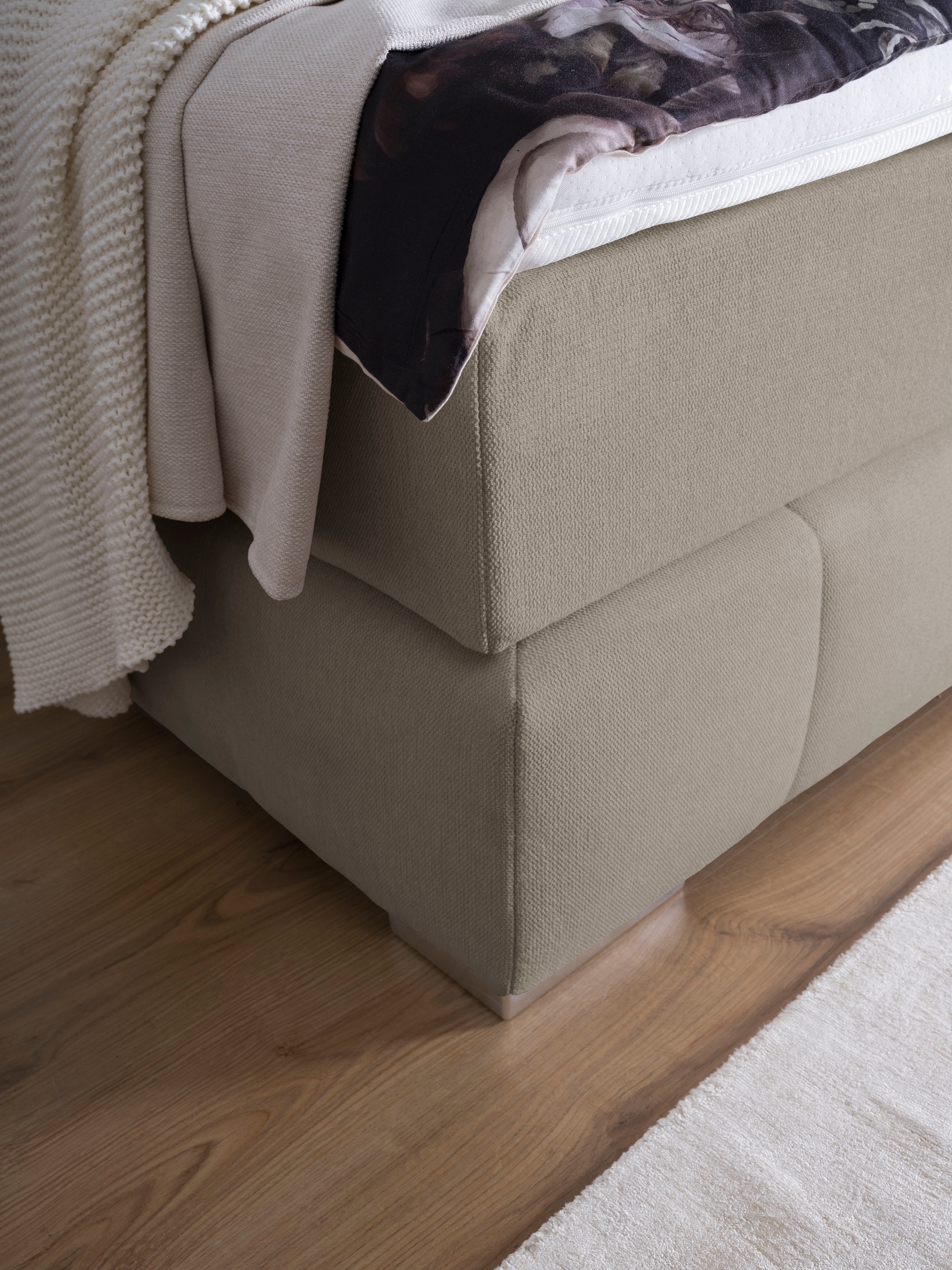 alina Boxspringbett »Luga« 188 cm breit, inkl. Matratze und Komfortschaum-Topper