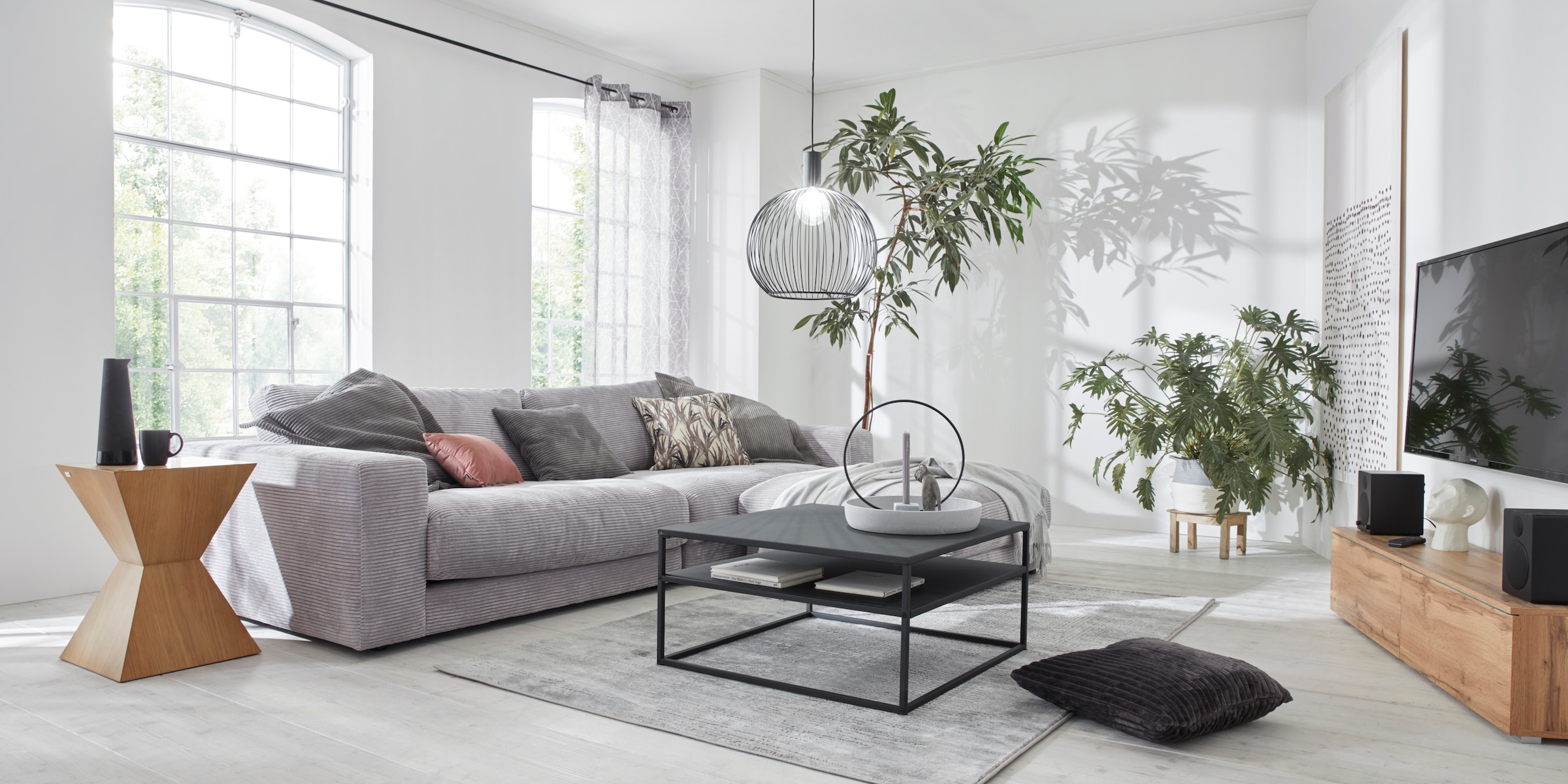 3C Candy Big-Sofa »Enisa«, Loungemöbel, und Breitcord in im Zeitloses Shop Fein- und OTTO kaufen Online stylisches