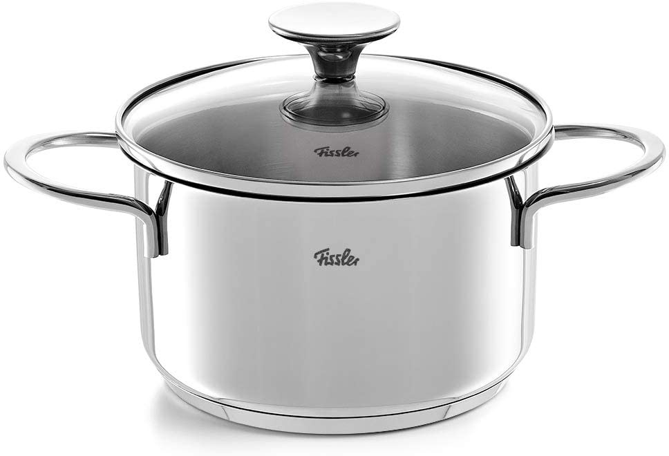 Fissler Topf-Set »Copenhagen« Set, Bratentopf 20 cm, je 1 Kochtopf 16/20/24 cm, Stielkasserolle 16 cm, 9 Stk. tlg. Edelstahl 18/10