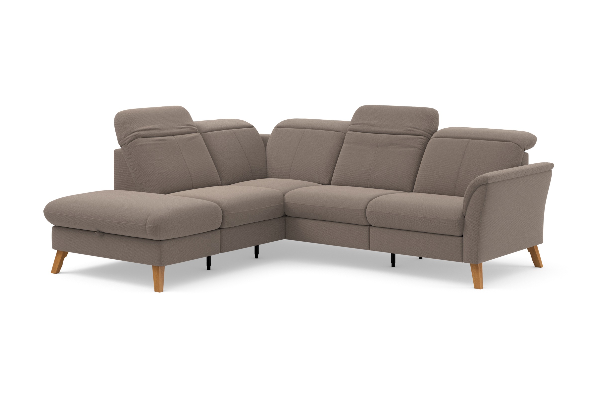 sit&more Ecksofa »Romero L-Form« wahlweise mit oder ohne TV-Funktion, Bettfunktion, Bettkasten