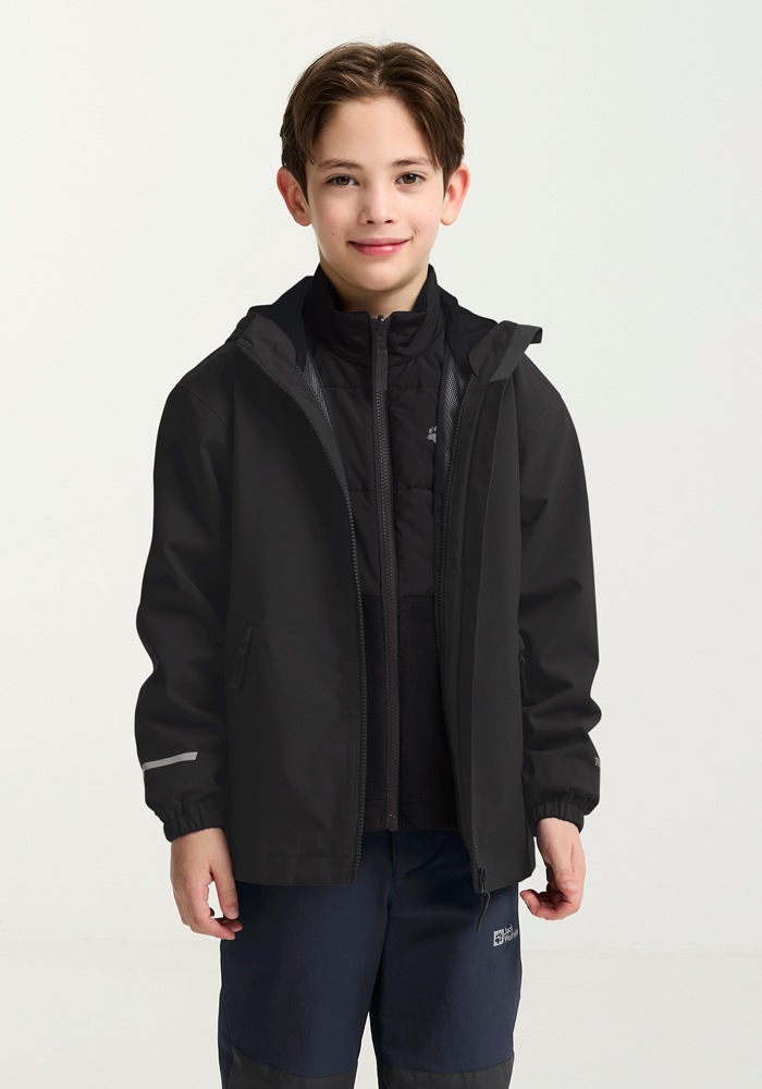 Jack Wolfskin 3-in-1-Funktionsjacke »HYBRID 3IN1 JACKET K« mit Kapuze