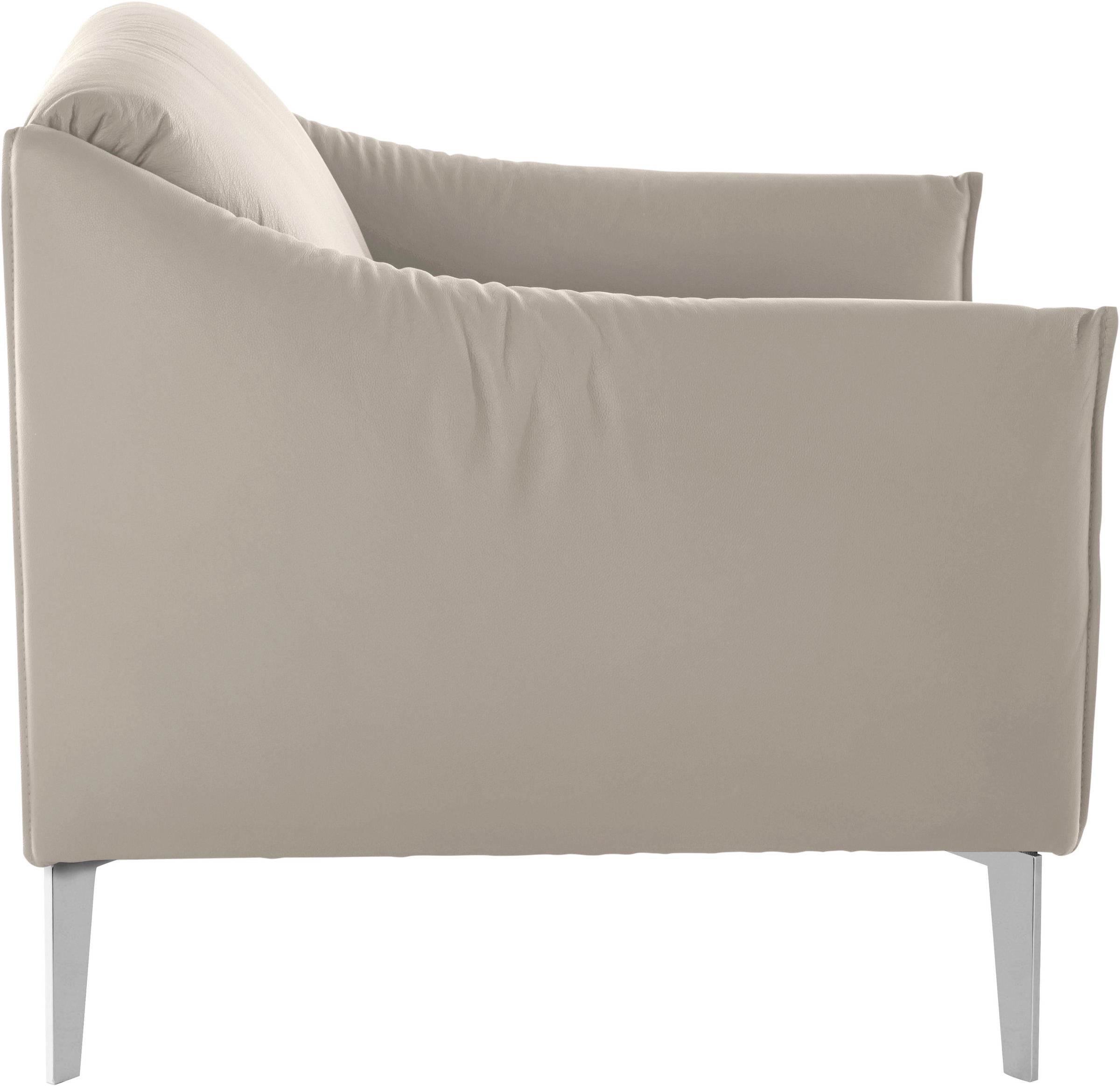 W.SCHILLIG Cocktailsessel »sally Designsessel, Loungesessel,«, mit Metall-Winkelfüßen in Chrom glänzend