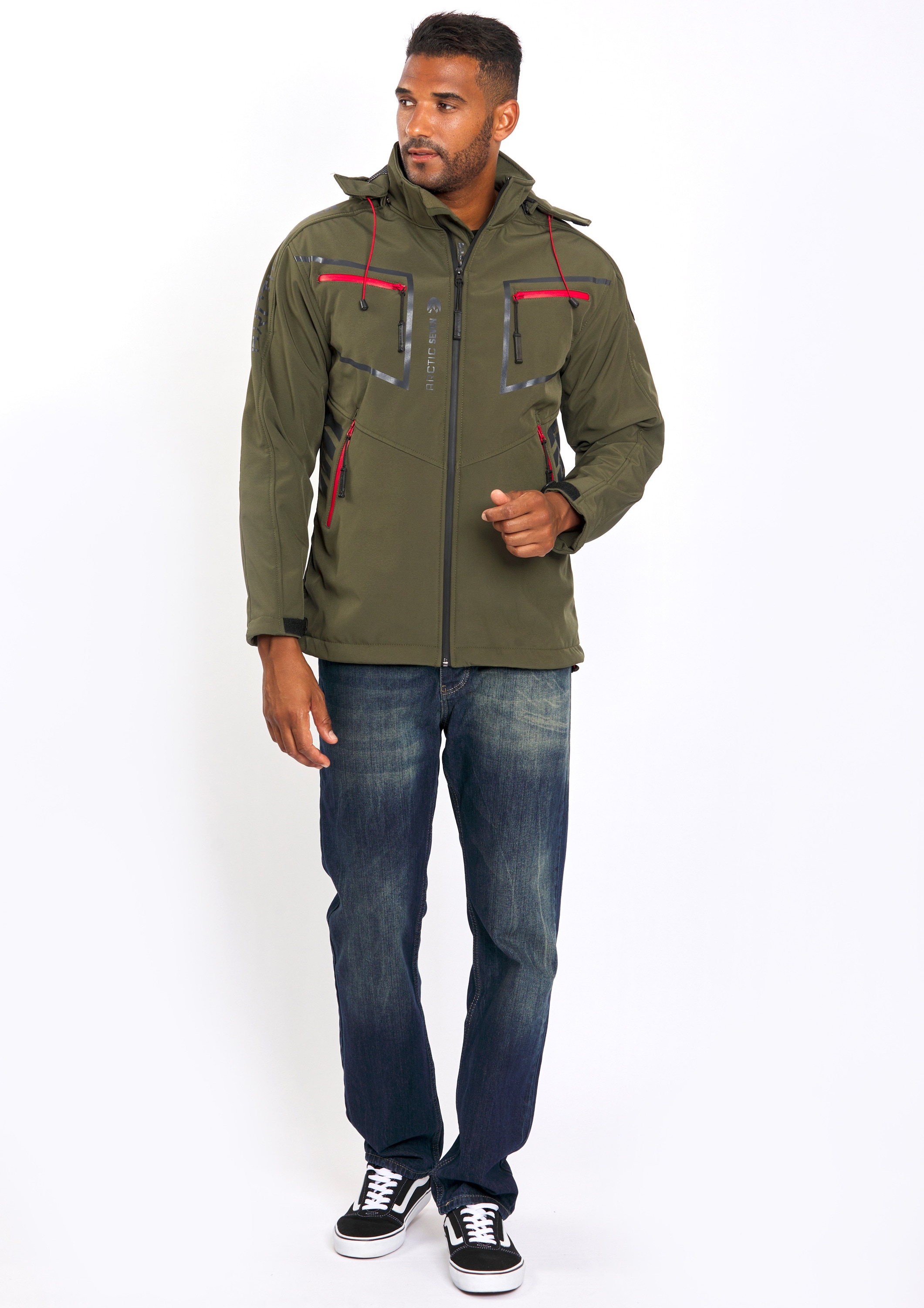 Arctic Seven Softshelljacke »Arctic Seven Herren Softshell Jacke AS088«