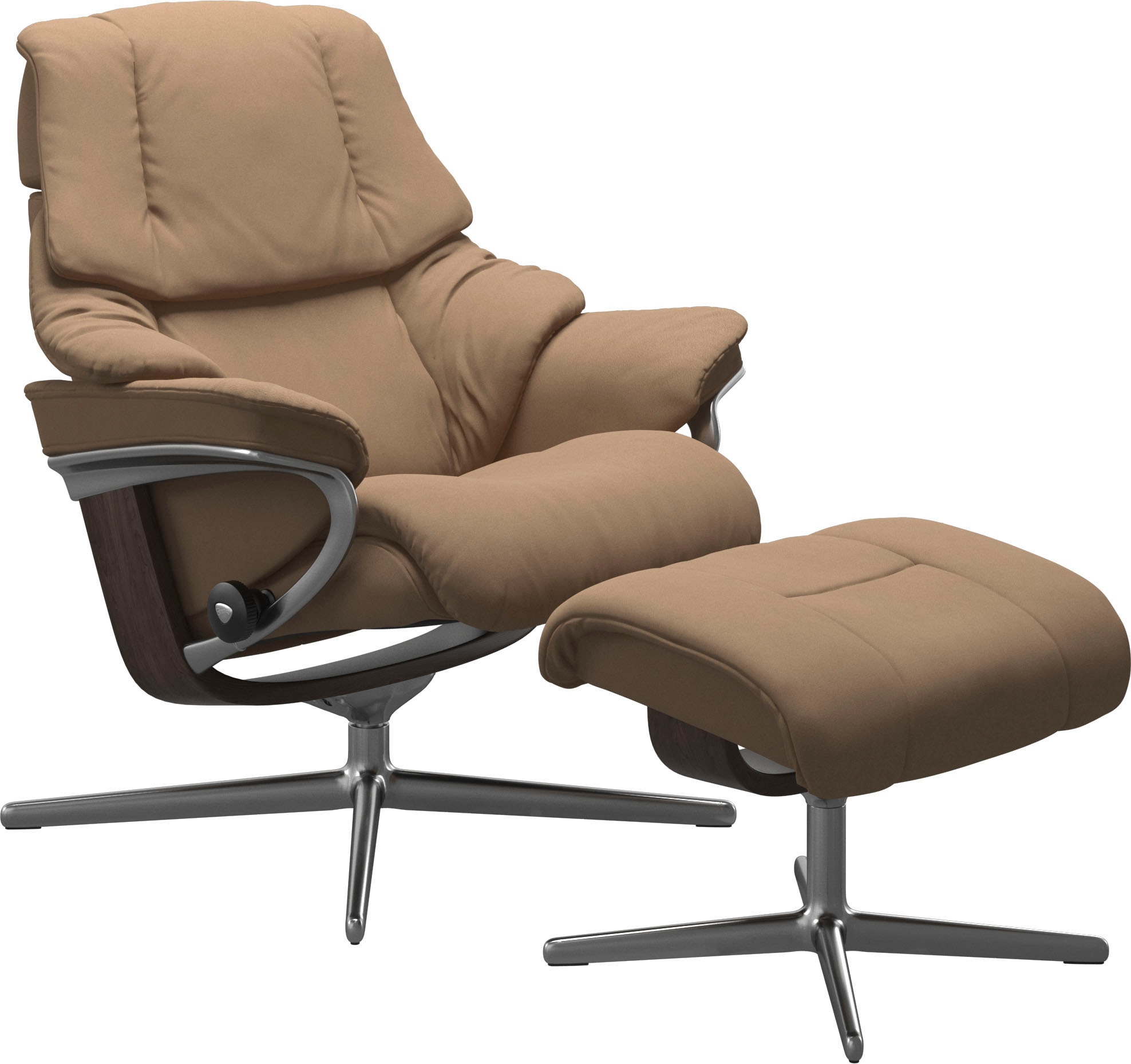 Stressless® Fußhocker »Reno« mit Cross Base, Größe S, M & L, Holzakzent Wenge