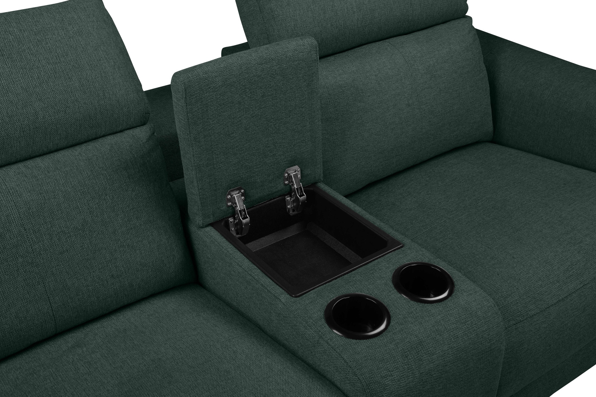 Places of Style 2-Sitzer »Lund, 2er-Kinosofa, TV-Sessel, Multimedia-Sofa, USB-A,«, m. elektrischer o. manueller Relaxfunktion, Getränkehalter u. Staufach