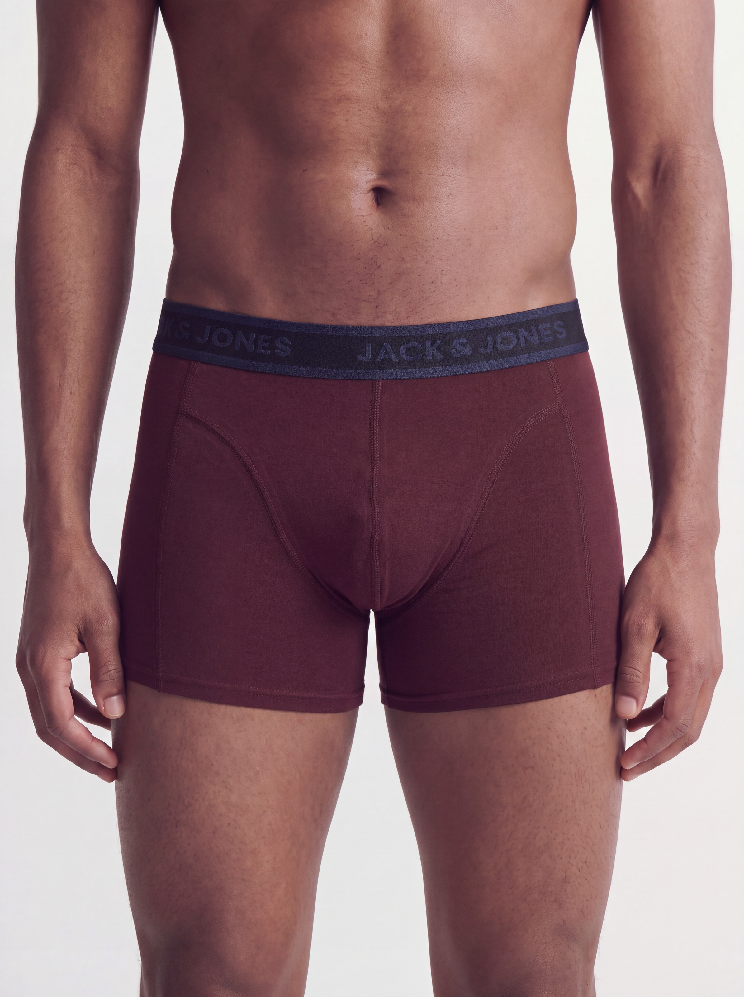 Jack & Jones Trunk »JACMAGNUS SOLID TRUNKS 5 PACK STYD« Packung, 5 Stk. Baumwollmischung, Logobund