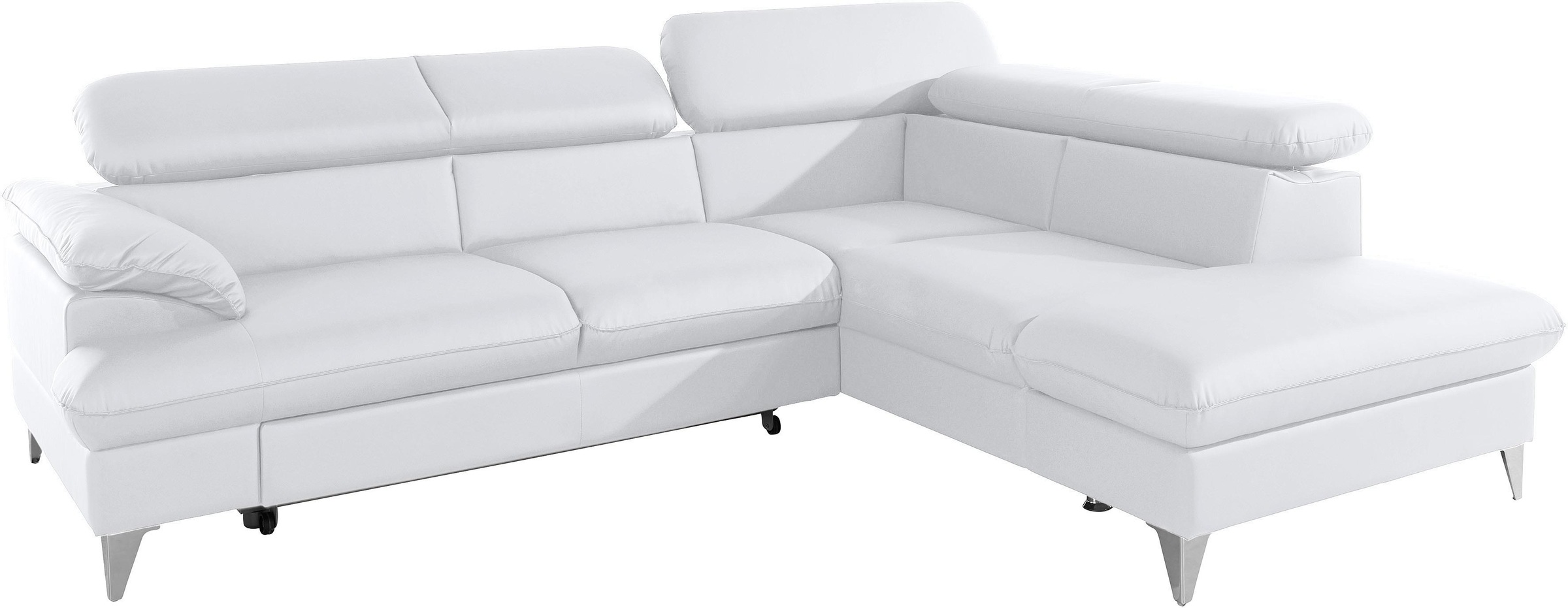 COTTA Ecksofa »Caluso L-Form«, mit Kopfteilverstellung, wahlweise mit Bettfunktion & Bettkasten