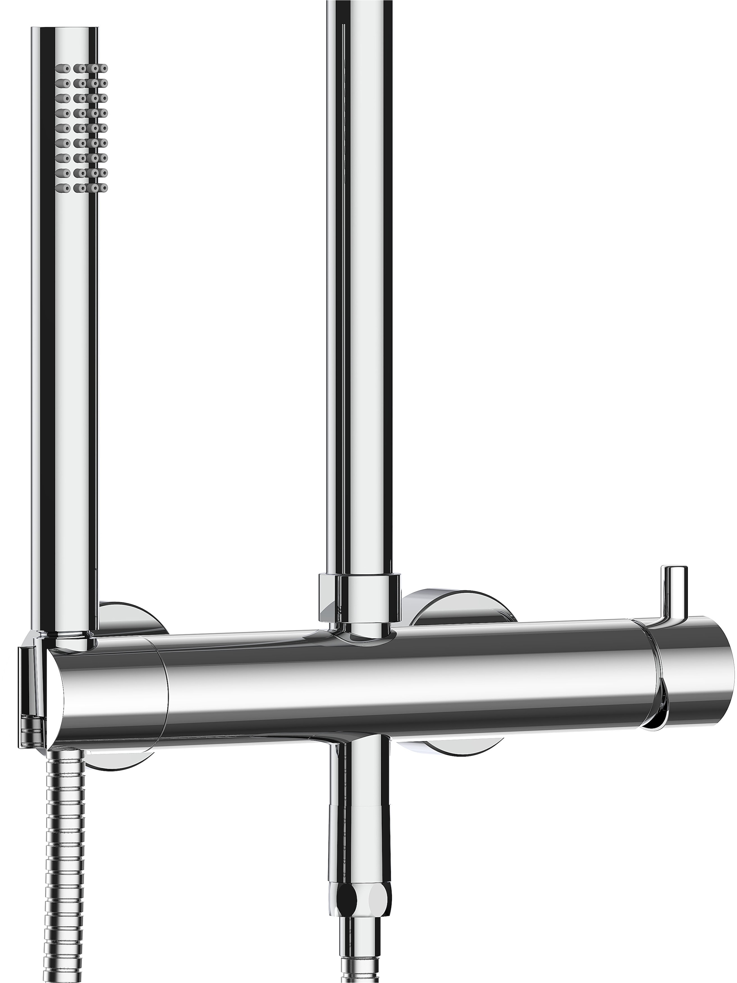 Marwell Stangenbrause-Set »Classico«, Edelstahl Regendusche, 88-118x20cm, mit höhenverstellbarer Duschstange