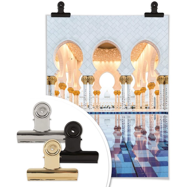 Wall-Art Poster »Sheikh Zayed Moschee Abu Dhabi«, Gebäude, (1 St.), Poster,  Wandbild, Bild, Wandposter bestellen online bei OTTO