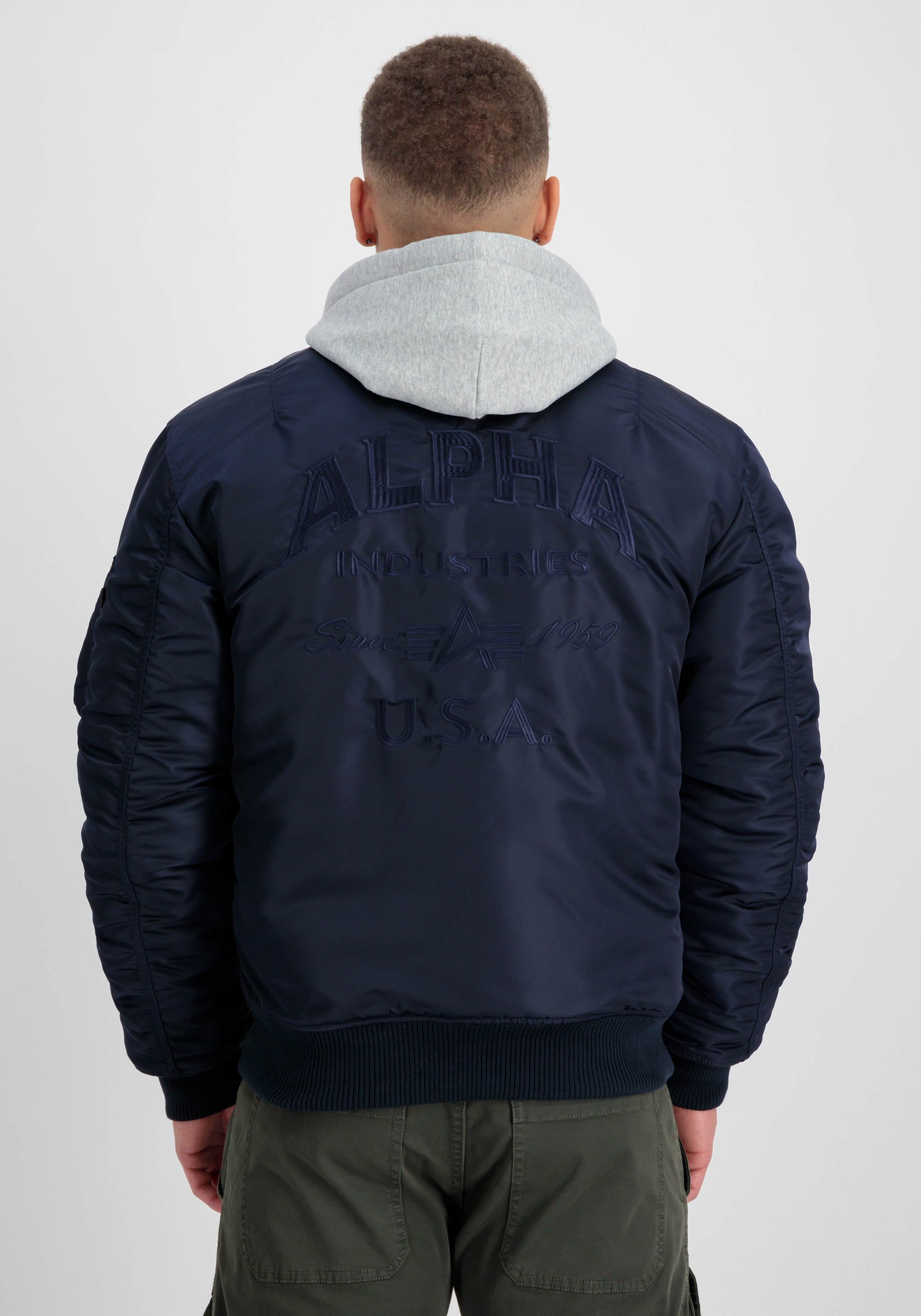 Alpha Industries Bomberjacke »Alpha Industries Men - Bomber Jackets MA-1 ZH Back EMB«