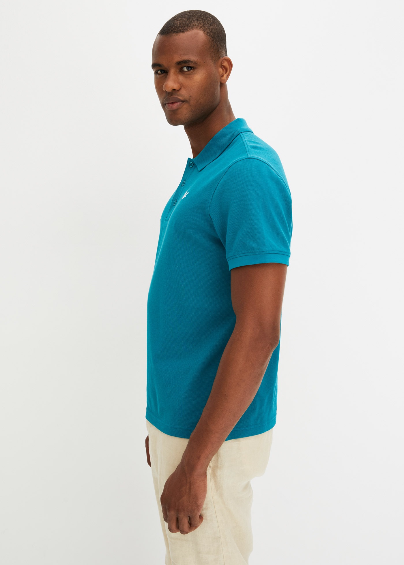 bonprix Poloshirt »Poloshirt (2er Pack) aus reiner Baumwolle« Packung, 2 Stk. Regular Fit, Kurzarm, aus Baumwolle, mit Polokragen
