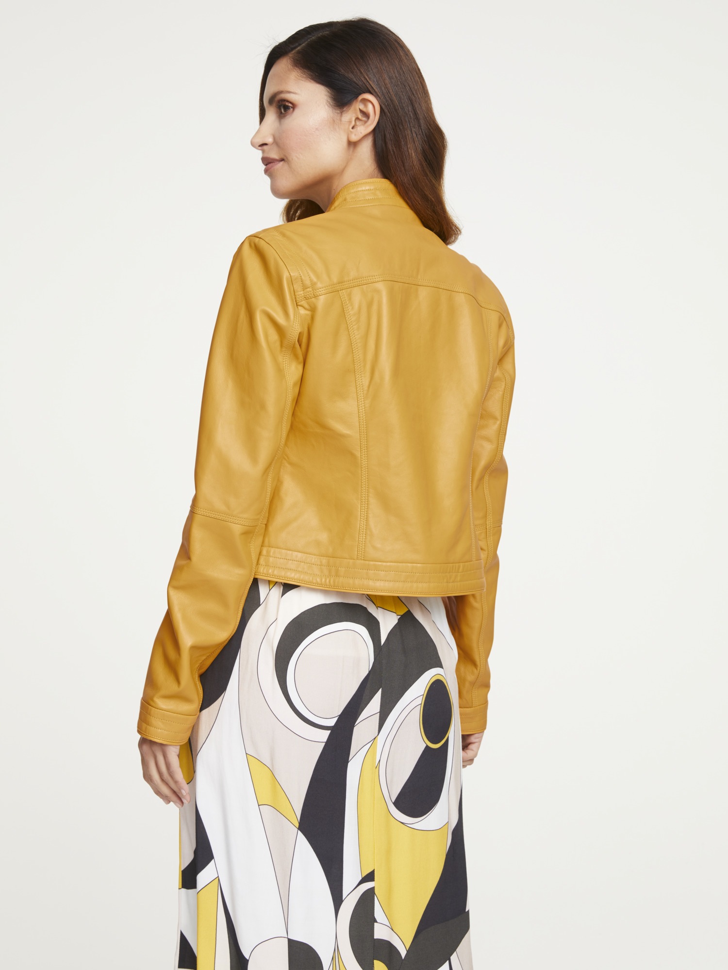 ASHLEY BROOKE by Heine Lederjacke, mit Häkchenverschluss