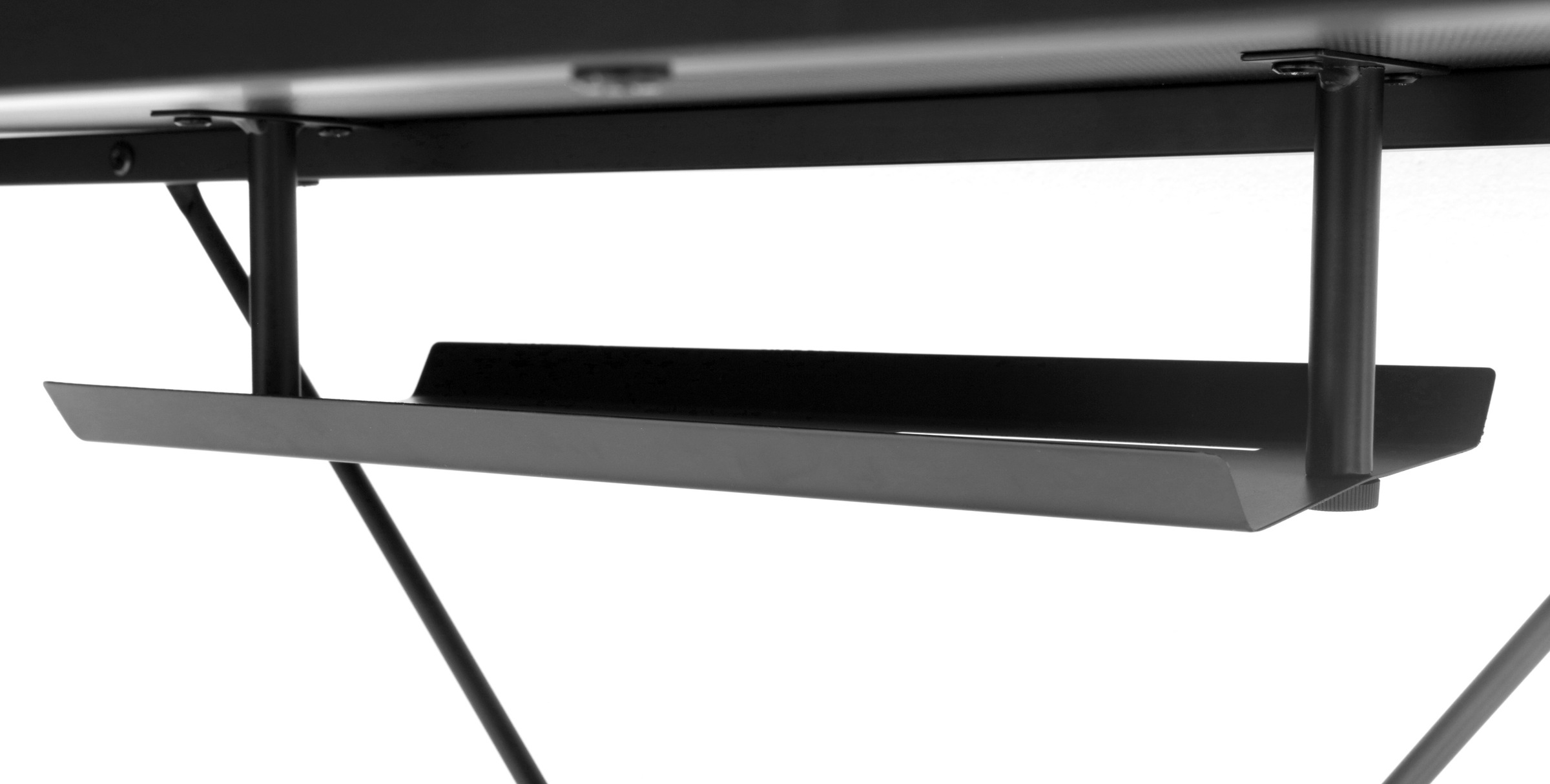 INOSIGN Gamingtisch »STREAKY, Schreibtisch, Computertisch, Kabeldurchlass, 2 Kopfhörerhaken«,Getränkehalter, Monitoraufsatz, Kabelführung, Breite 120 cm