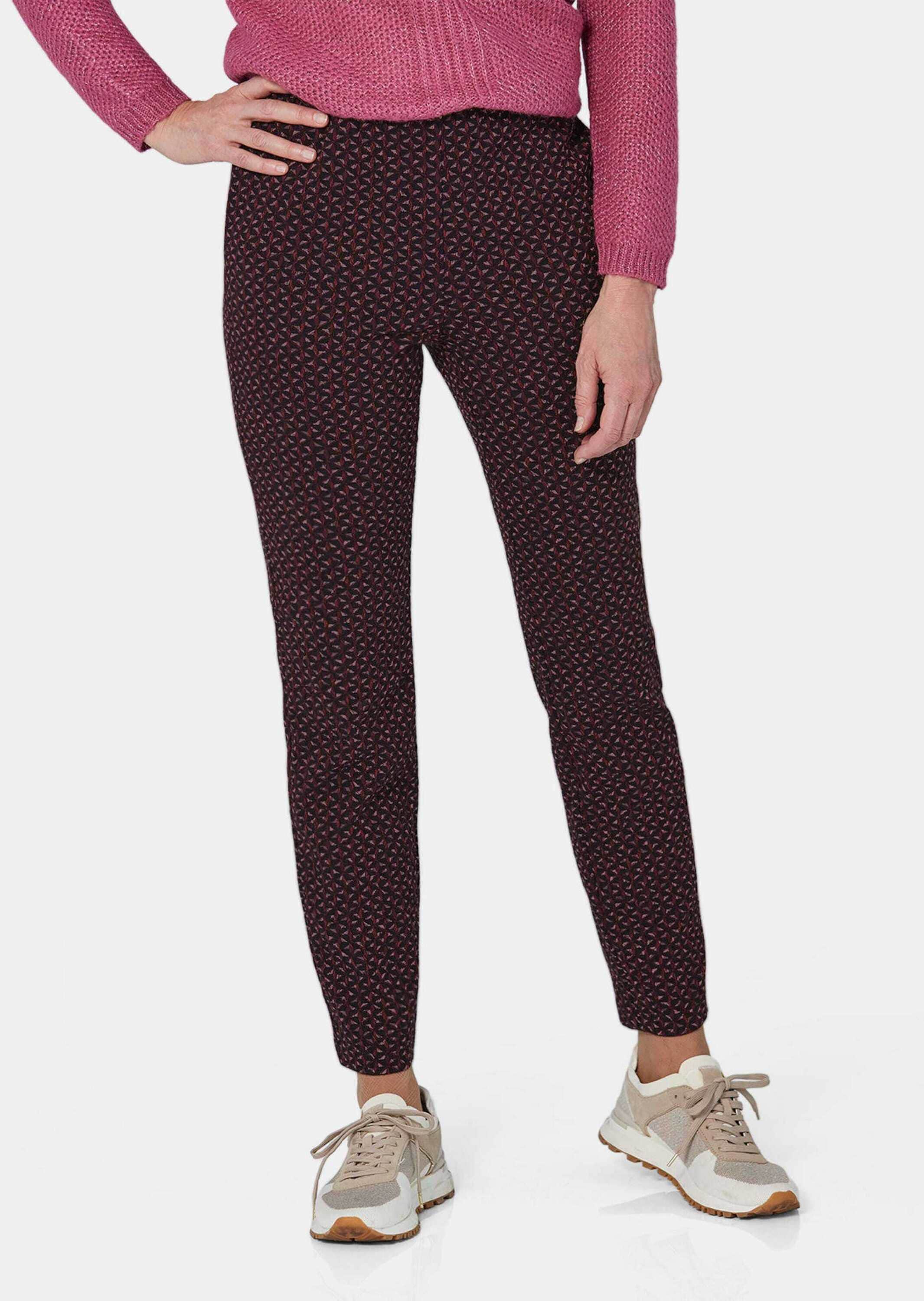 GOLDNER 2-in-1-Hose »Kurzgröße Druckhose LOUISA mit Jacquard-Muster«