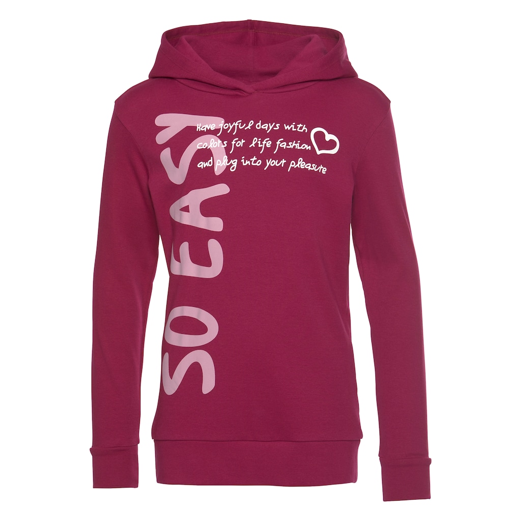 KIDSWORLD Kapuzenshirt »SO EASY - Print«