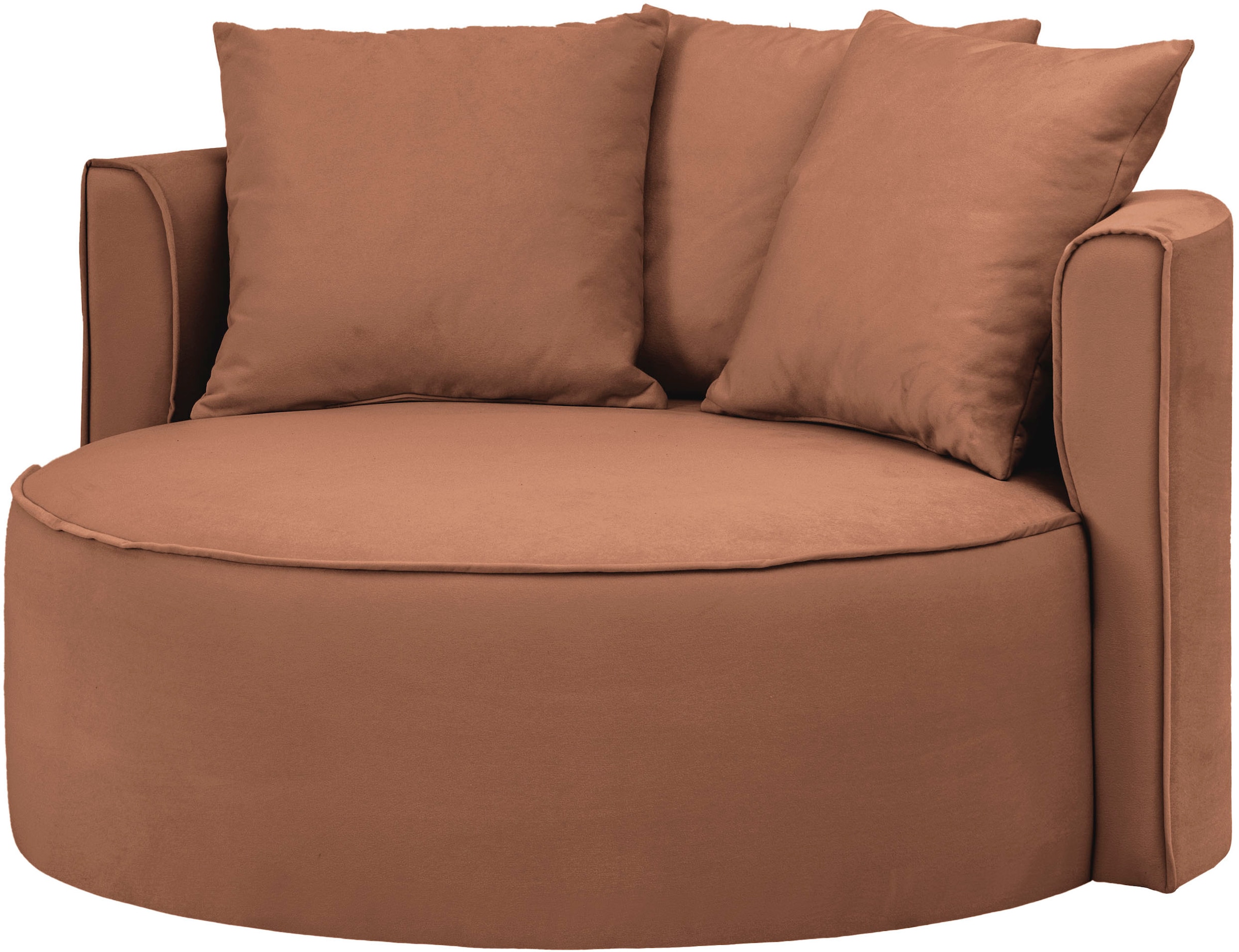LeGer Home by Lena Gercke XXL-Sessel »ISALIE, Sessel in modernen Farben, Lesesessel, Loveseat, Big-Sessel«, trendige Stoffe, mit 3 Zierkissen, große Sitzfläche, Hocker optional