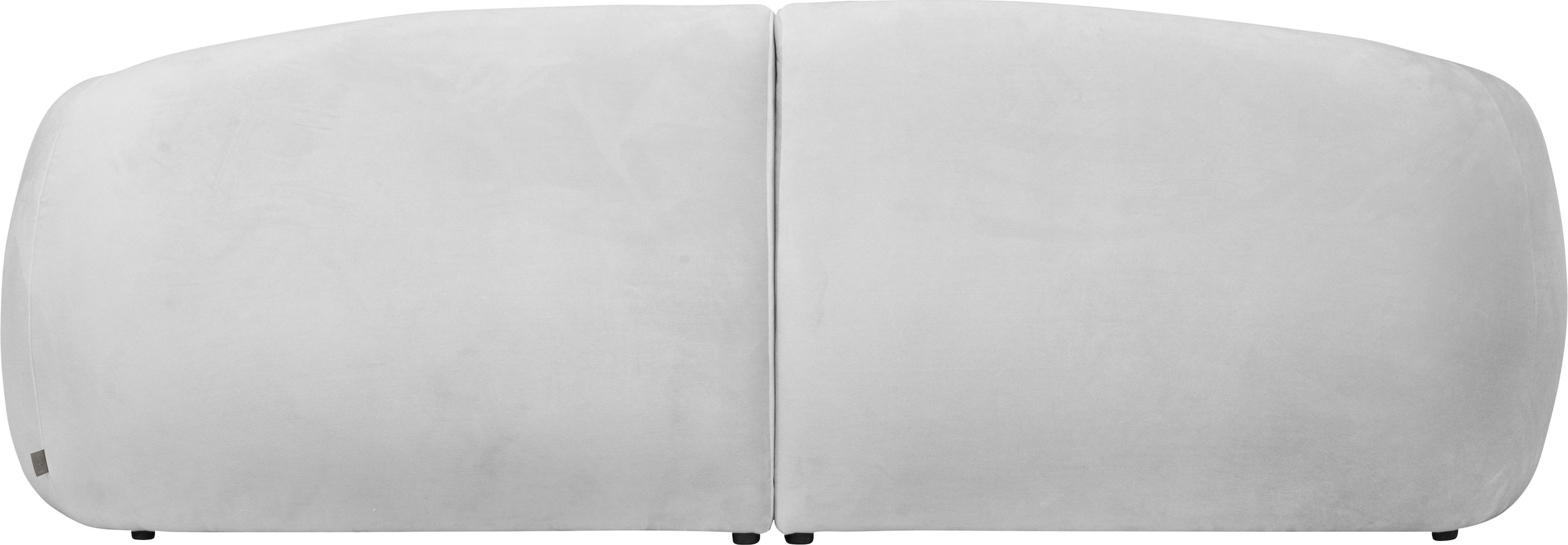 LeGer Home by Lena Gercke Big-Sofa »Designersofa, organische Form, Maße B/T/H: 240/64/81 cm«, mit Wellenunterfederung, auch in Bouclé, passend zur Serie
