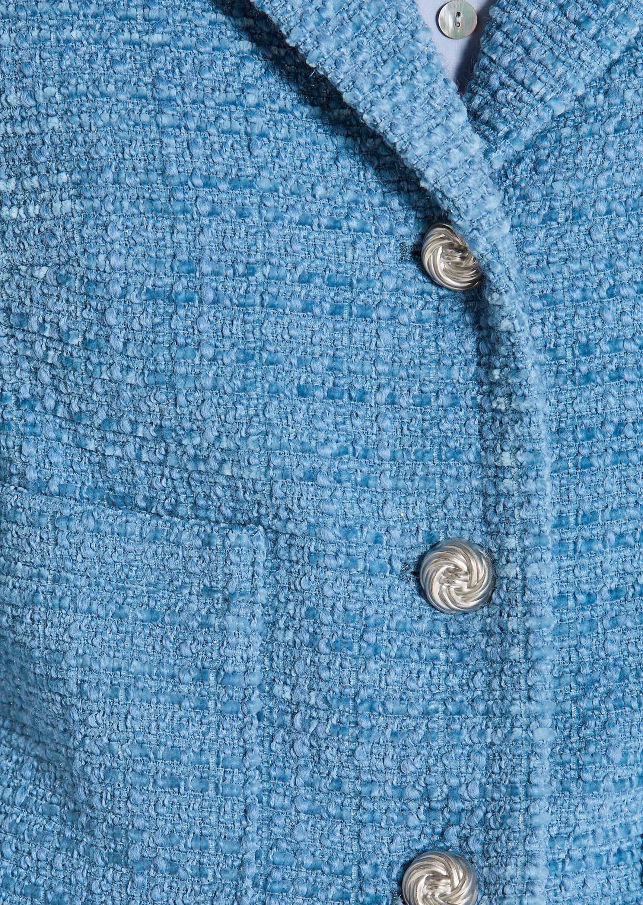 MADELEINE Jackenblazer »Chenilleblazer Moderner Einreiher mit 3D-Struktur« 3-D Struktur mir Chenille Garn