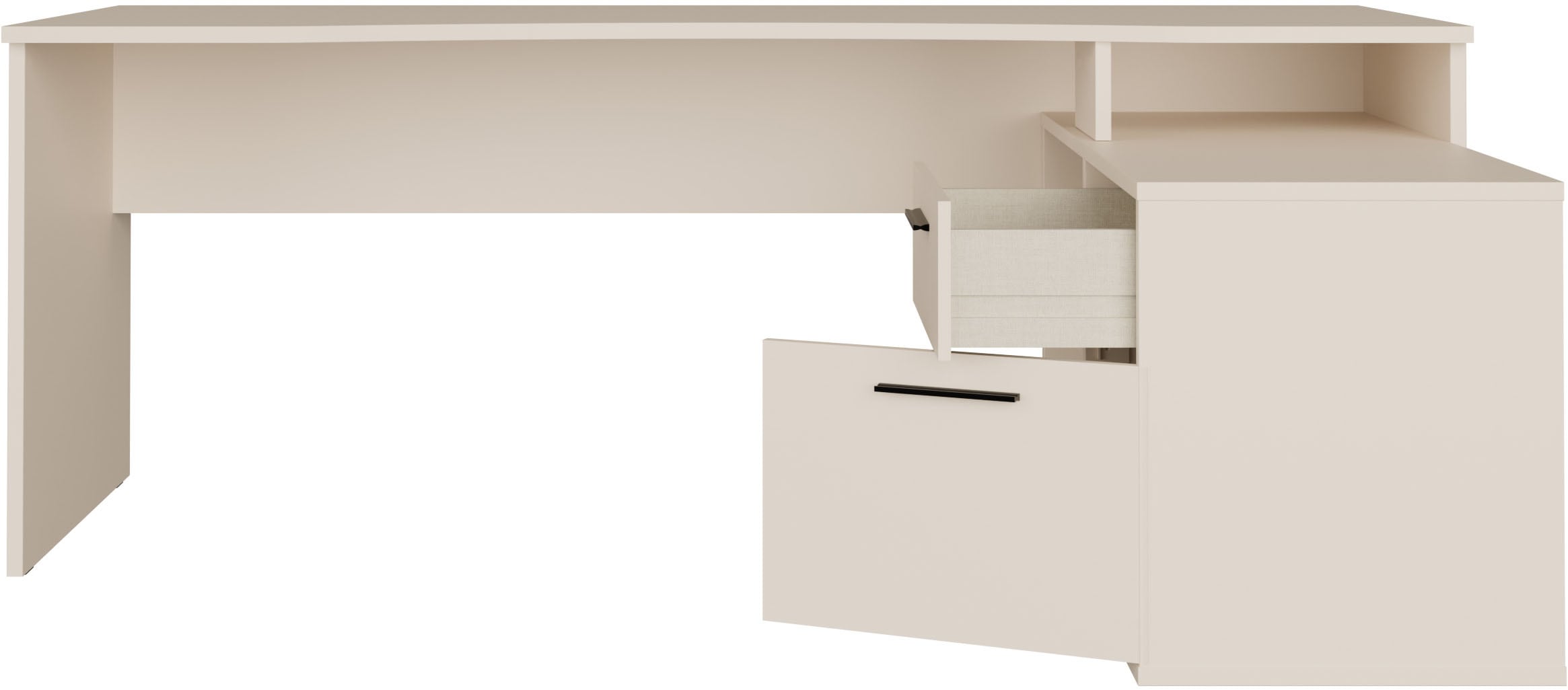 FORTE Schreibtisch »Eckschreibtisch Tezaur« mit viel Stauraum, B/H/T 200/75,7/121,8 cm