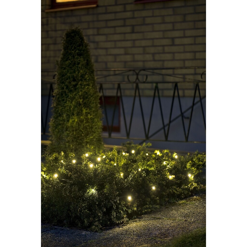 KONSTSMIDE LED-Lichternetz »Weihnachtsdeko aussen«, 32 St.-flammig, LED Lichternetz, 32 warm weiße Dioden