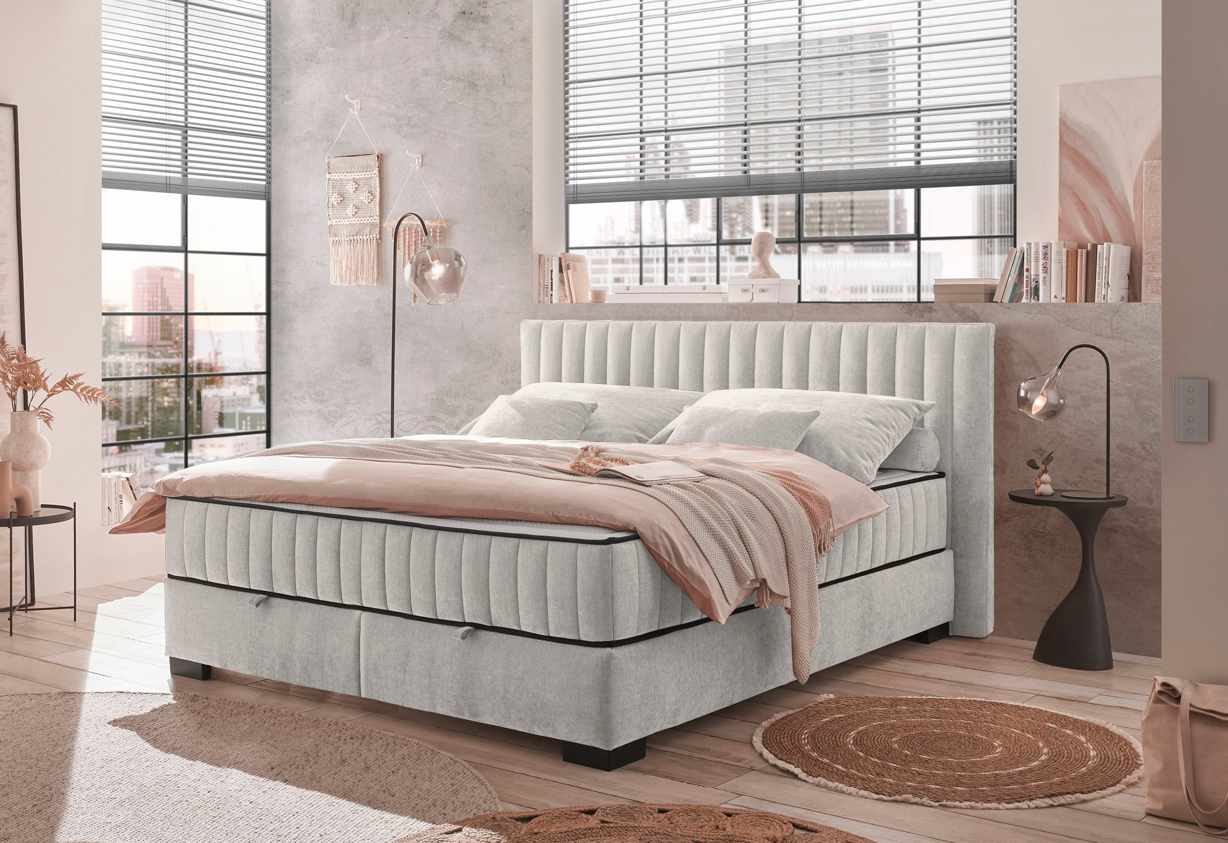 ED EXCITING DESIGN Boxbett »Nagol«, mit Bettkasten, mit Wendematratze, erhältlich in verschiedenen Breiten