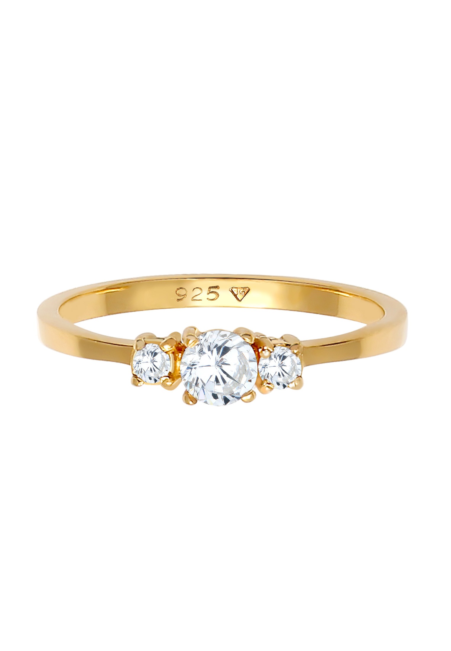 Elli Silberring »Ring Verlobungsring Zirkonia 925 Silber«