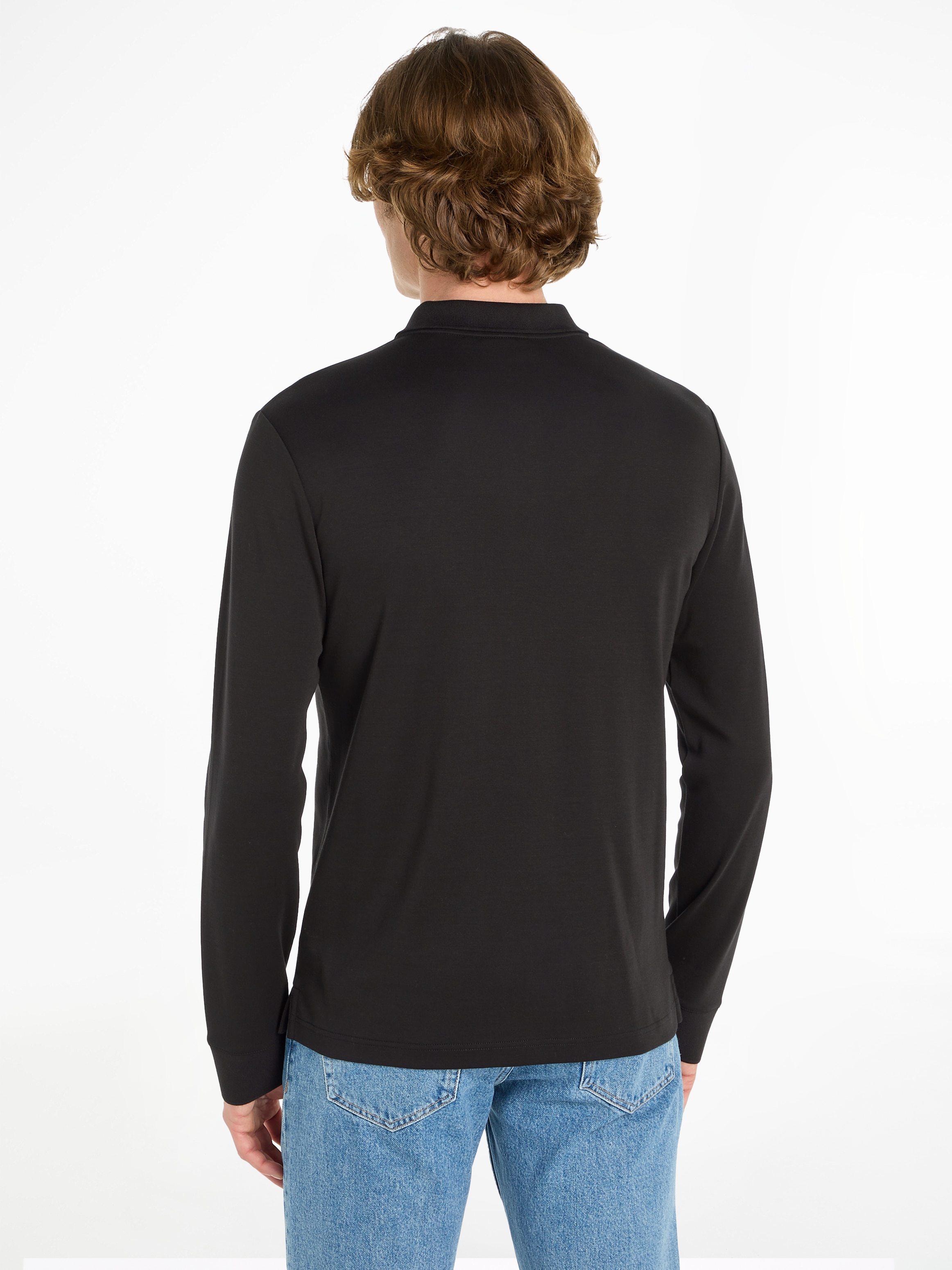 Calvin Klein Poloshirt »SMOOTH COTTON SLIM LS POLO«