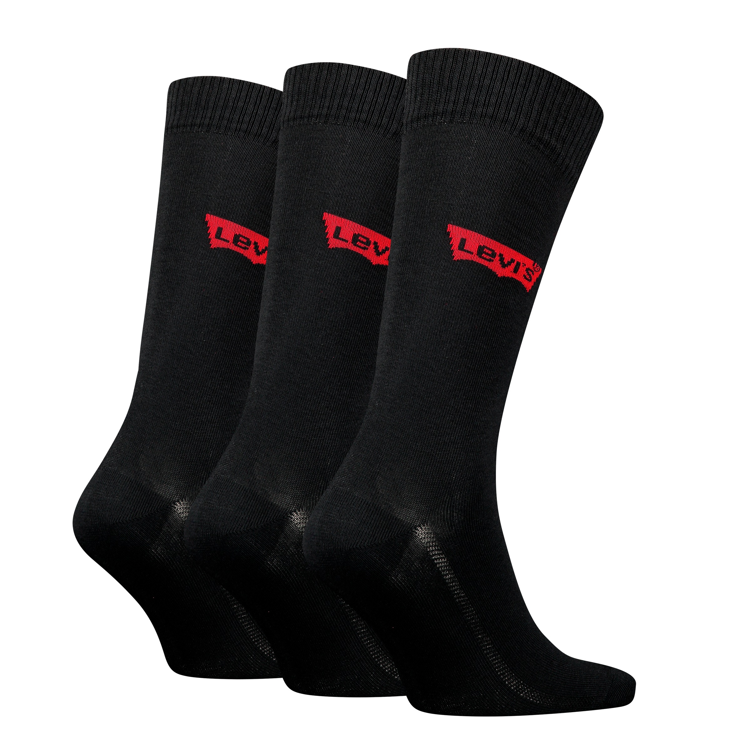 Levi's® Socken »LEVIS REGULAR CUT BW LOGO RECYCL CO« Packung, 3 Paar, 3 Stk. tlg. mit breitem Logobund