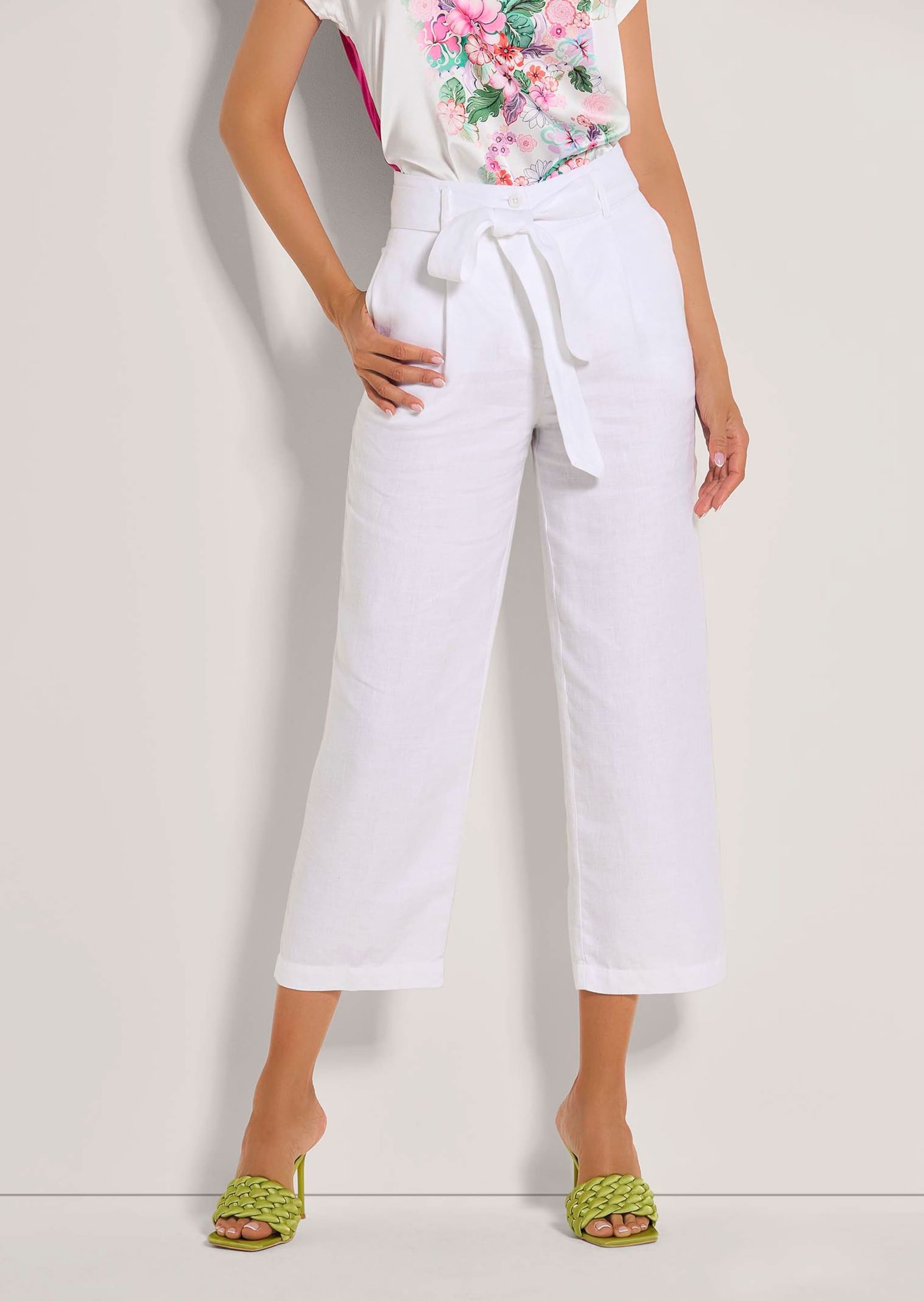 MADELEINE Bügelfaltenhose »Leinenhose Leinenhose mit Bund- und Bügelfalten«