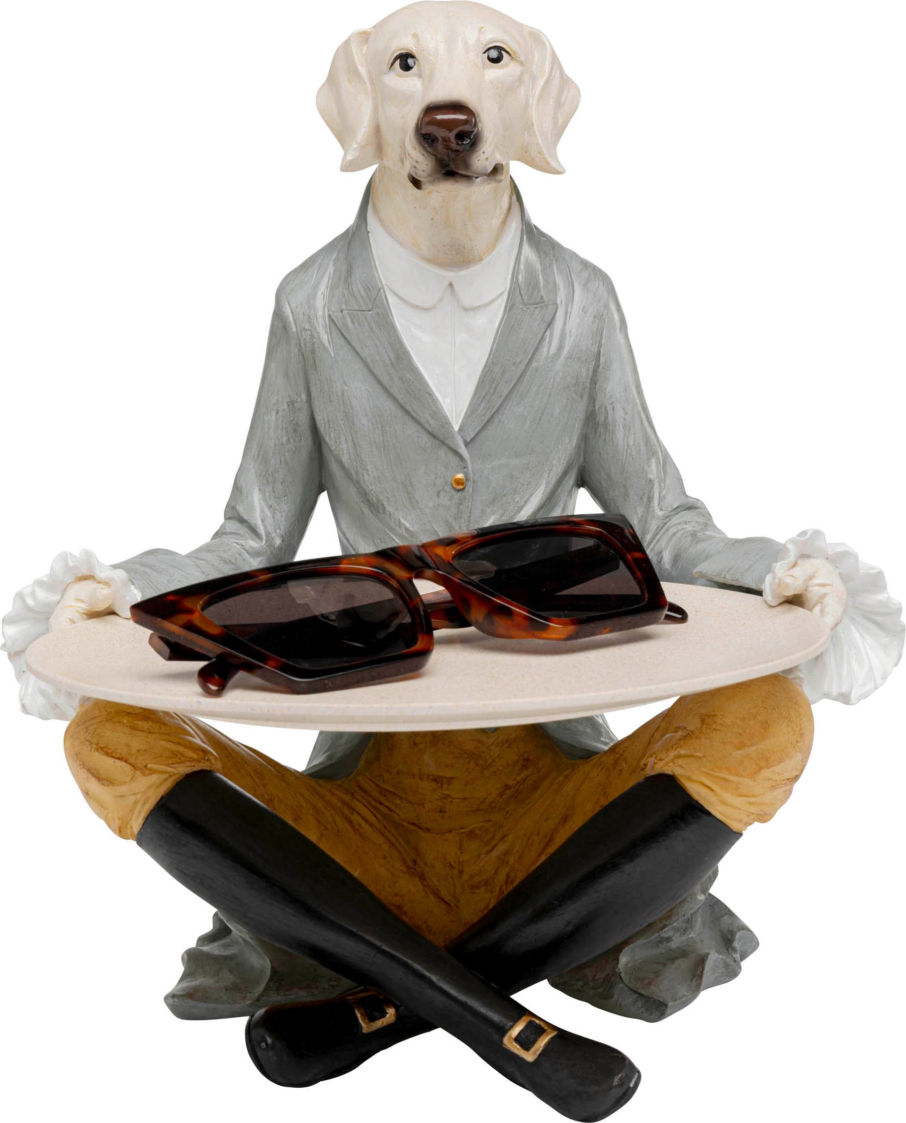Kare Design Dekofigur »Gentleman Dog Tray« verschiedene Größen