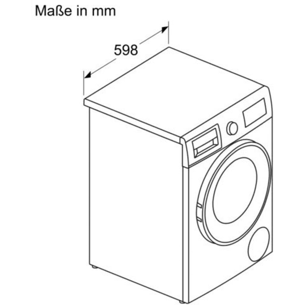 BOSCH Waschtrockner »WNA134V0«