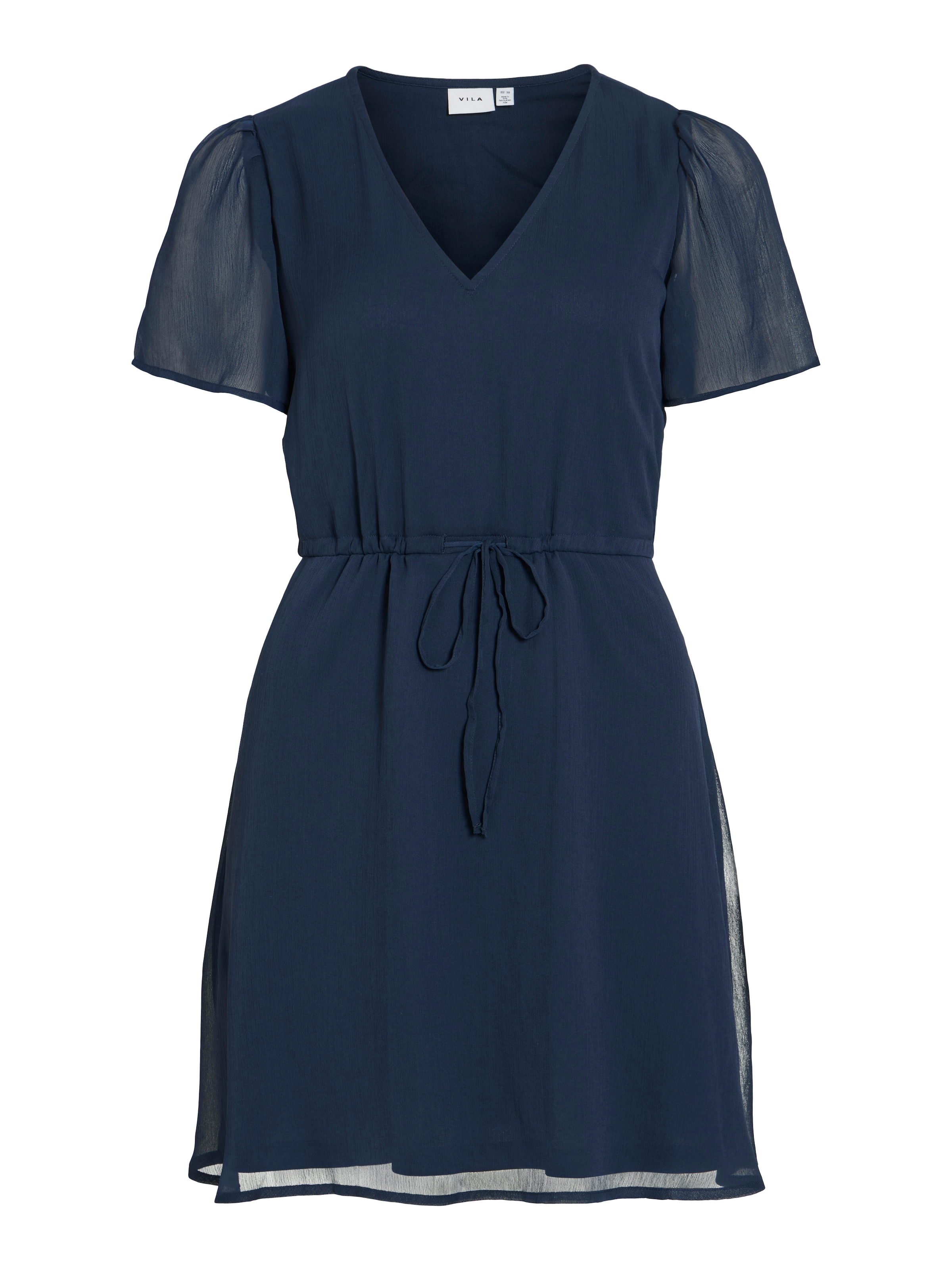 Vila Minikleid »VIFALIA V-NECK S/S SHORT DRESS- NOOS« Sommerkleid,