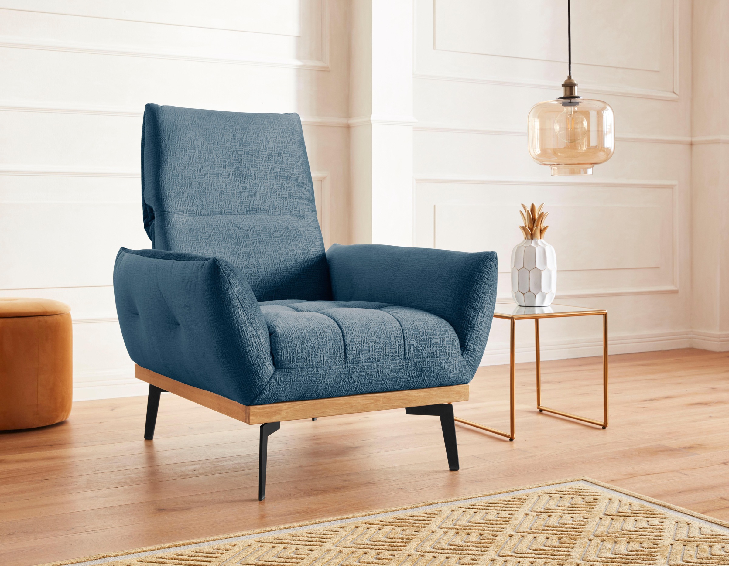 exxpo - sofa fashion Sessel »Palic, Loungesessel«, inklusive Rückenverstellung