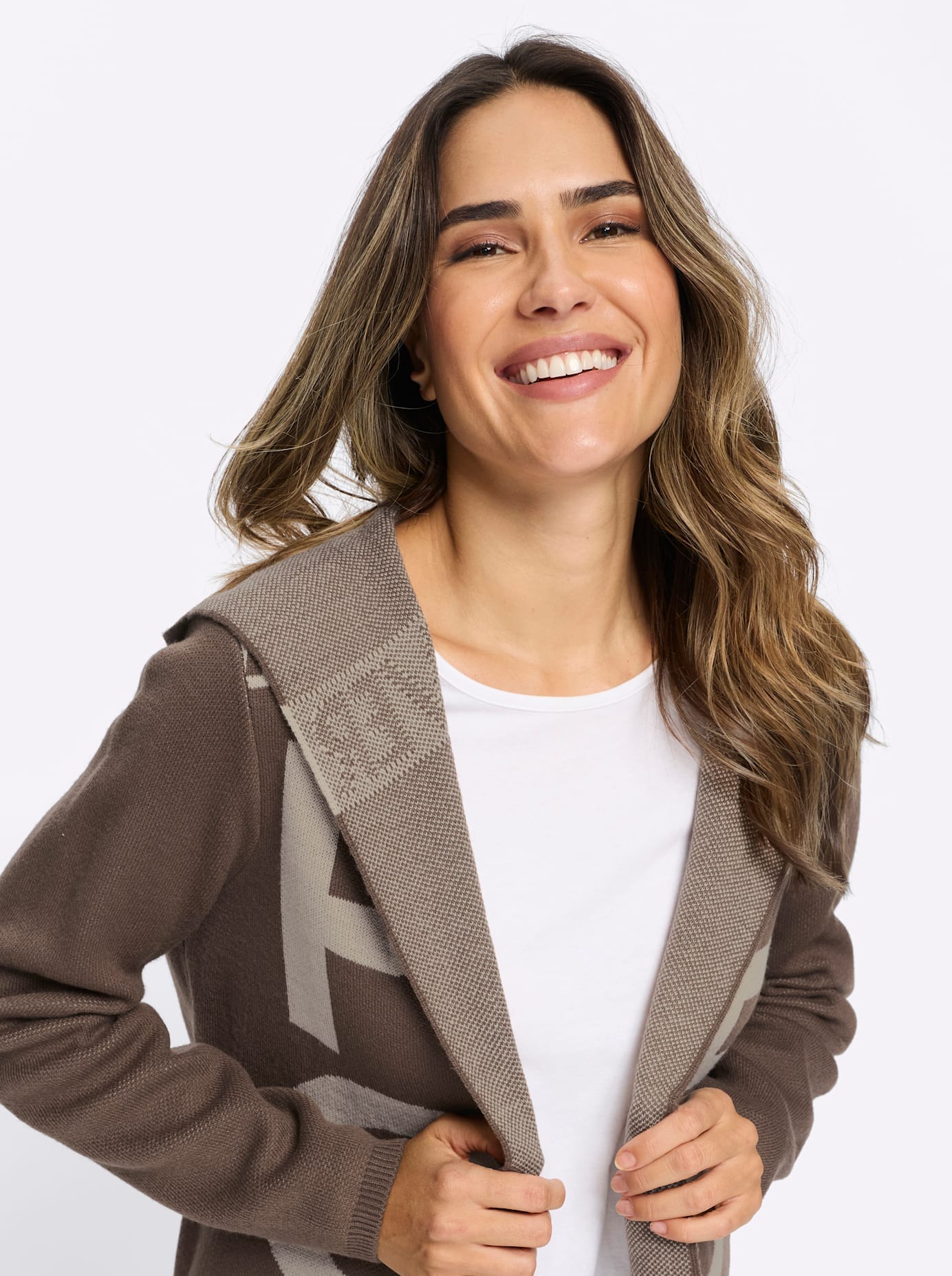 Classic Basics Longstrickjacke