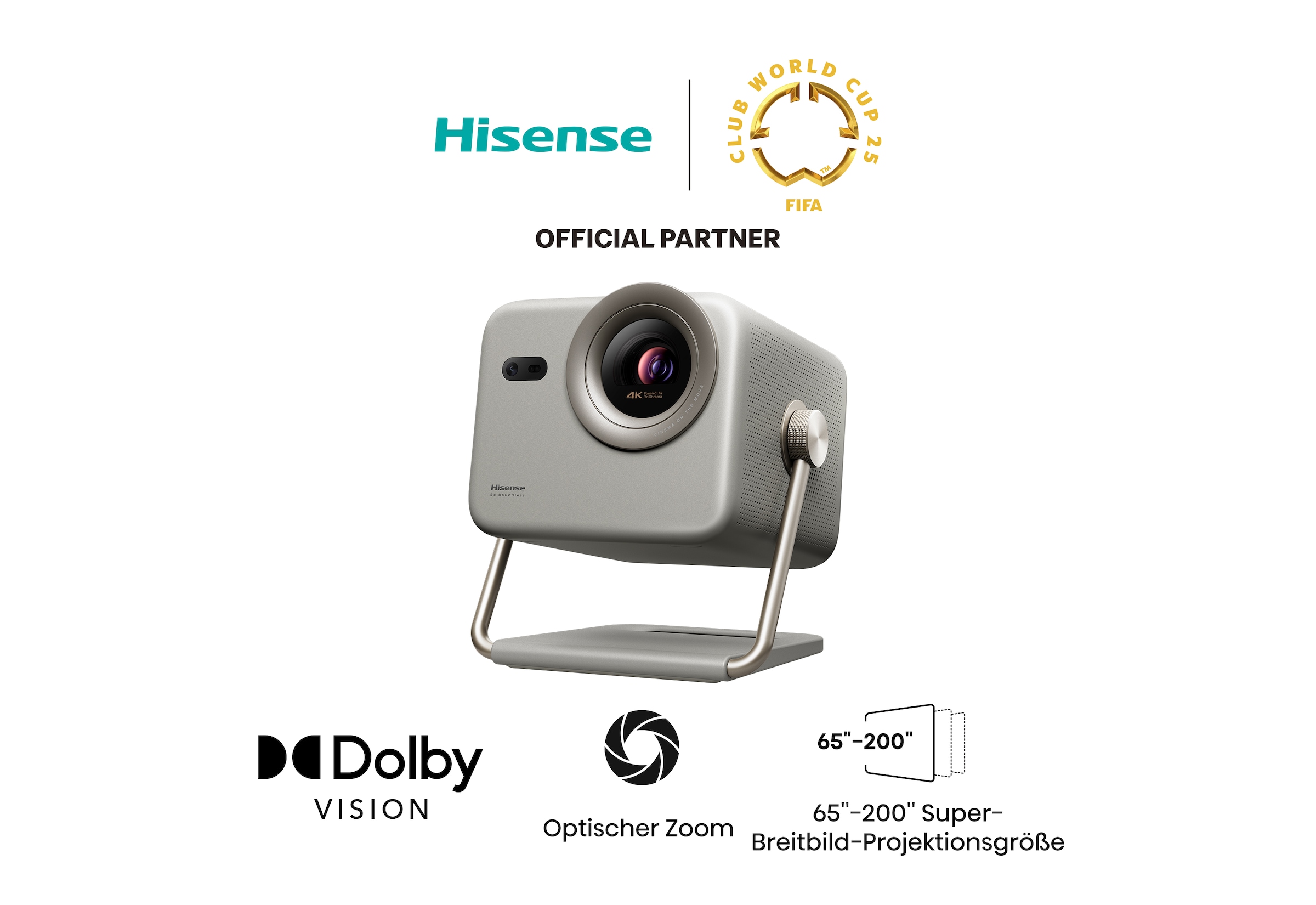 Hisense DLP-Beamer »M2 PRO«, (1000:1), Hisense M2 PRO 4K UHD Laser Mini Projektor