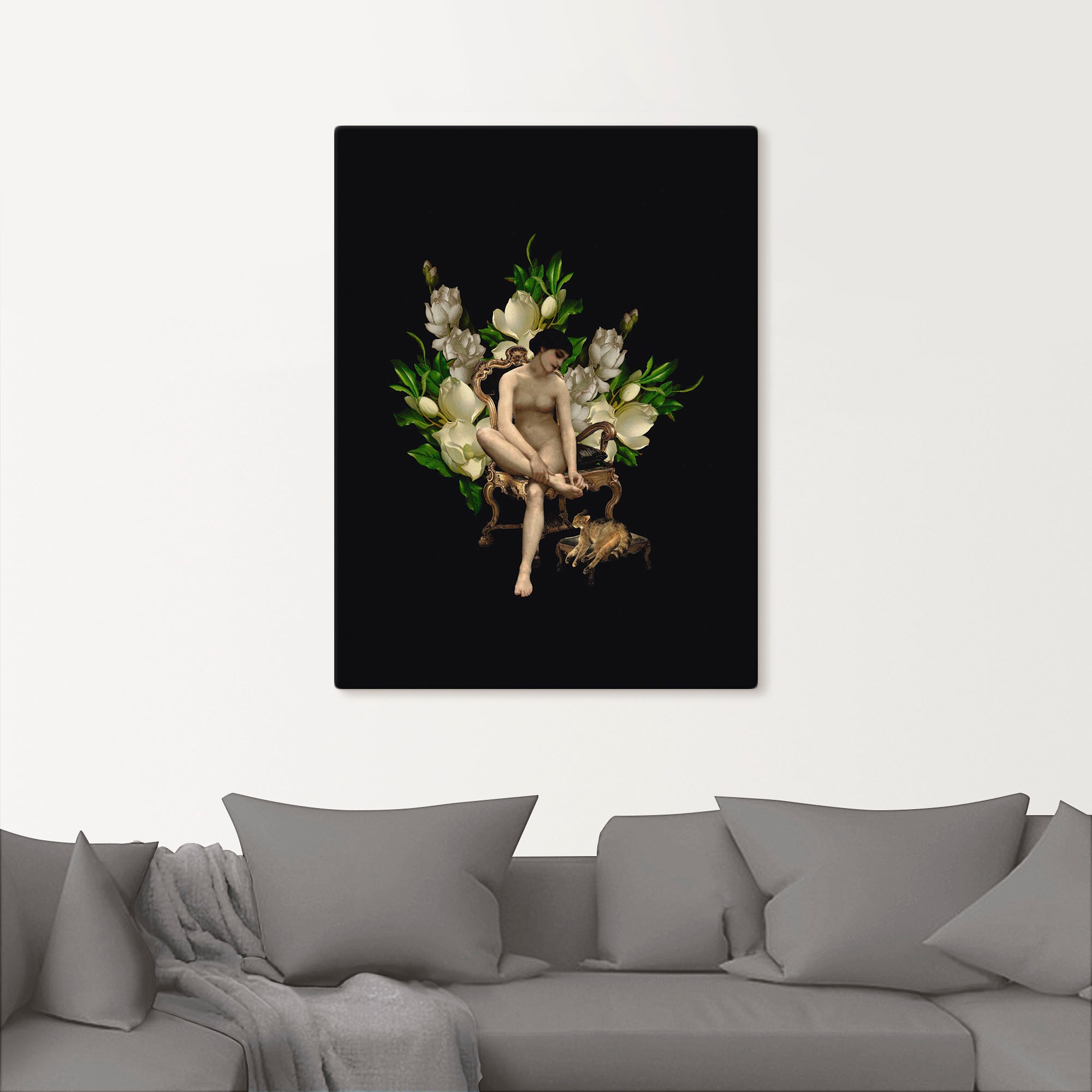 Artland Wandbild »Venus mit Leinwandbild, Bilder, Wandaufkleber Größen Alubild, (1 oder Shop Magnolien«, und im als St.), Online Gottes versch. OTTO kaufen in Poster Katze