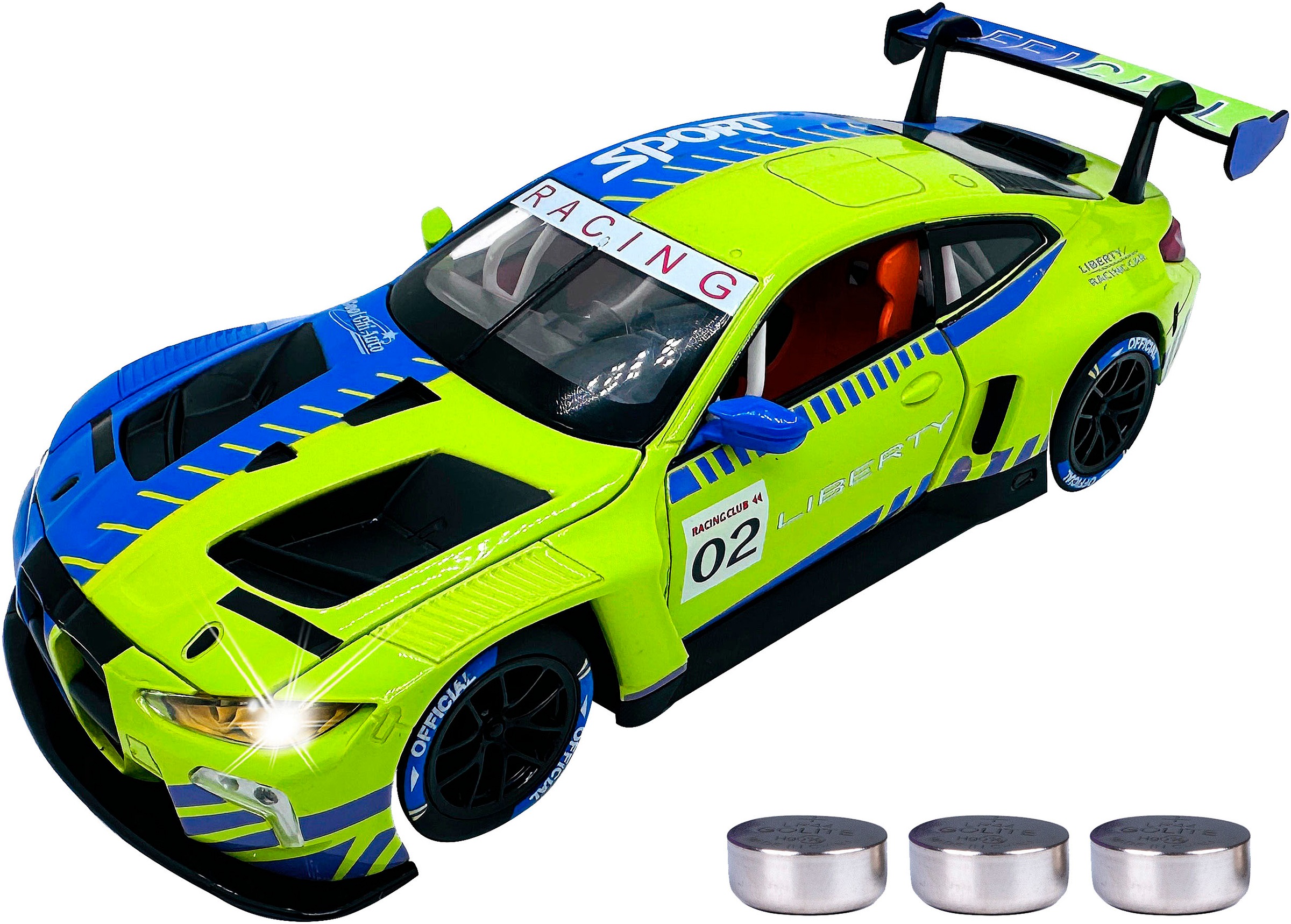 Jamara Spielzeug-Auto »Diecast, BMW M4 GT3 inklusive Batterien« LED Licht; Maßstab 1:24