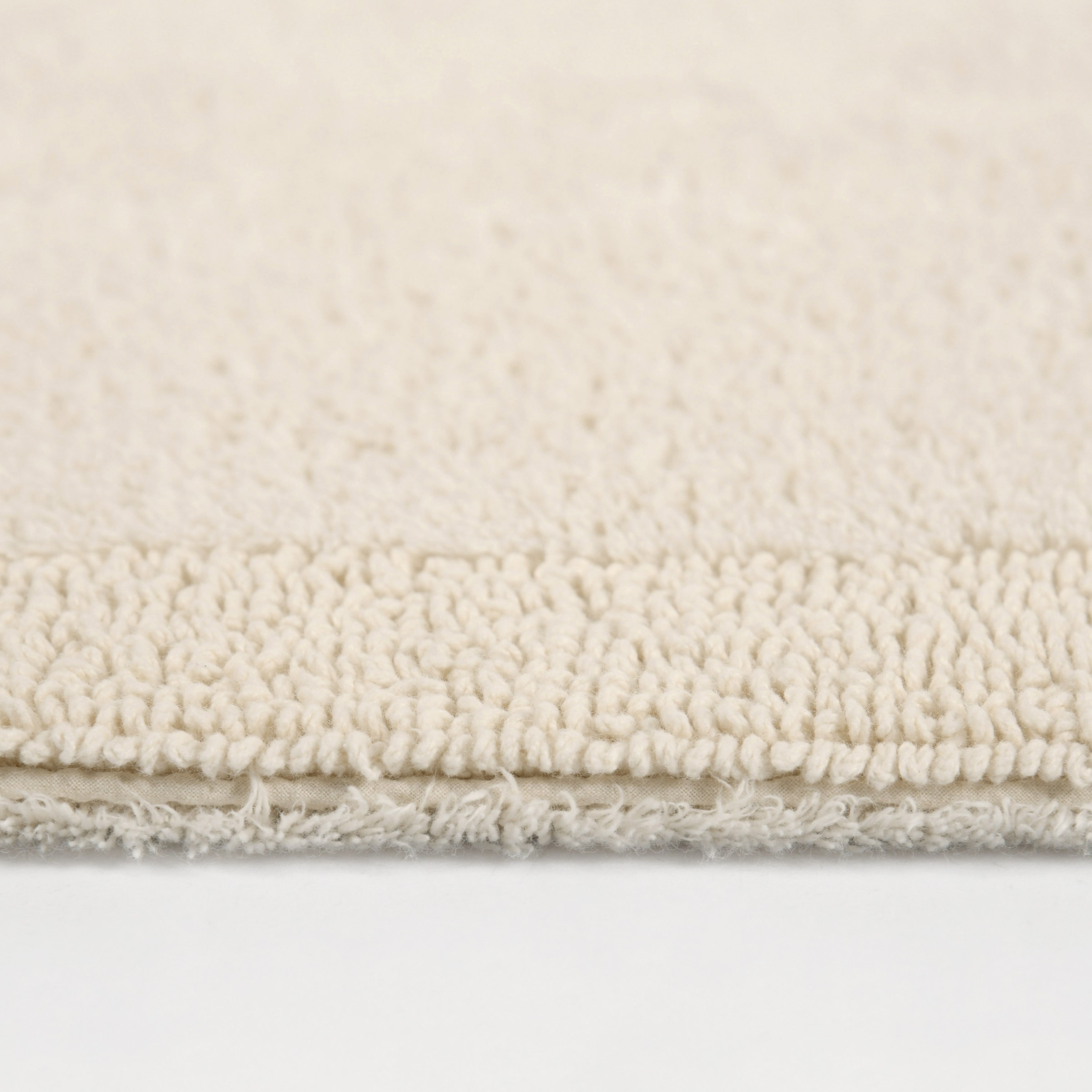 my home Badematte »Kapra, Badvorleger, Badezimmer Teppich«, beidseitig nutzbar-fußbodenheizungsgeeignet-strapazierfähig, mit Bordüre, Badteppich, Badematte, Baumwolle