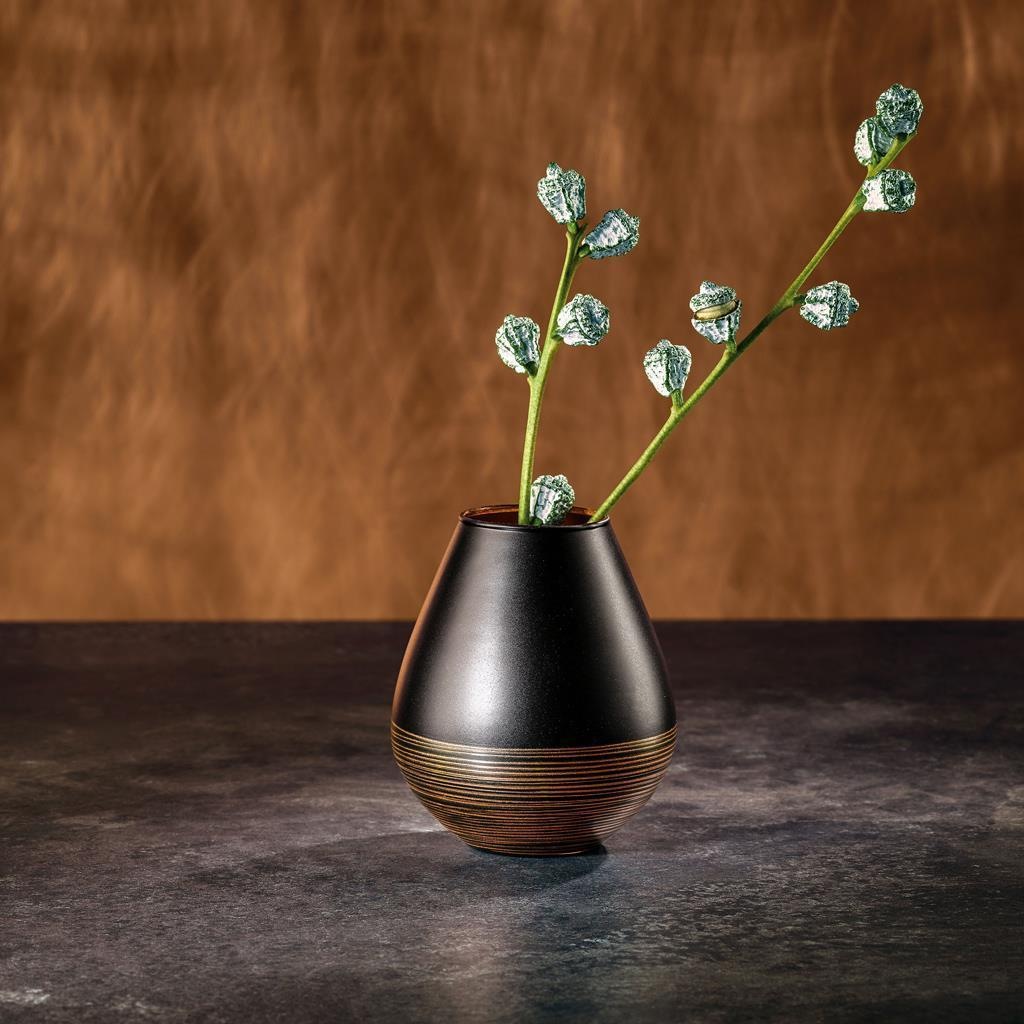 Villeroy & Boch Dekovase »Deko-Set Manufacture Swirl 3er Set schwarz«