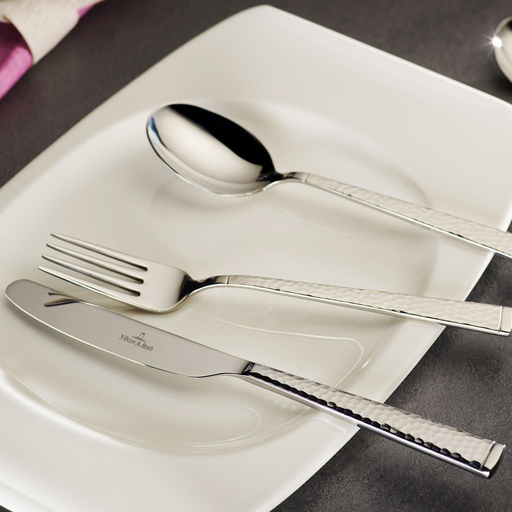 Villeroy & Boch Besteck-Set »Tafelbesteck Blacksmith 180er Set silber« Spülmaschinenfest