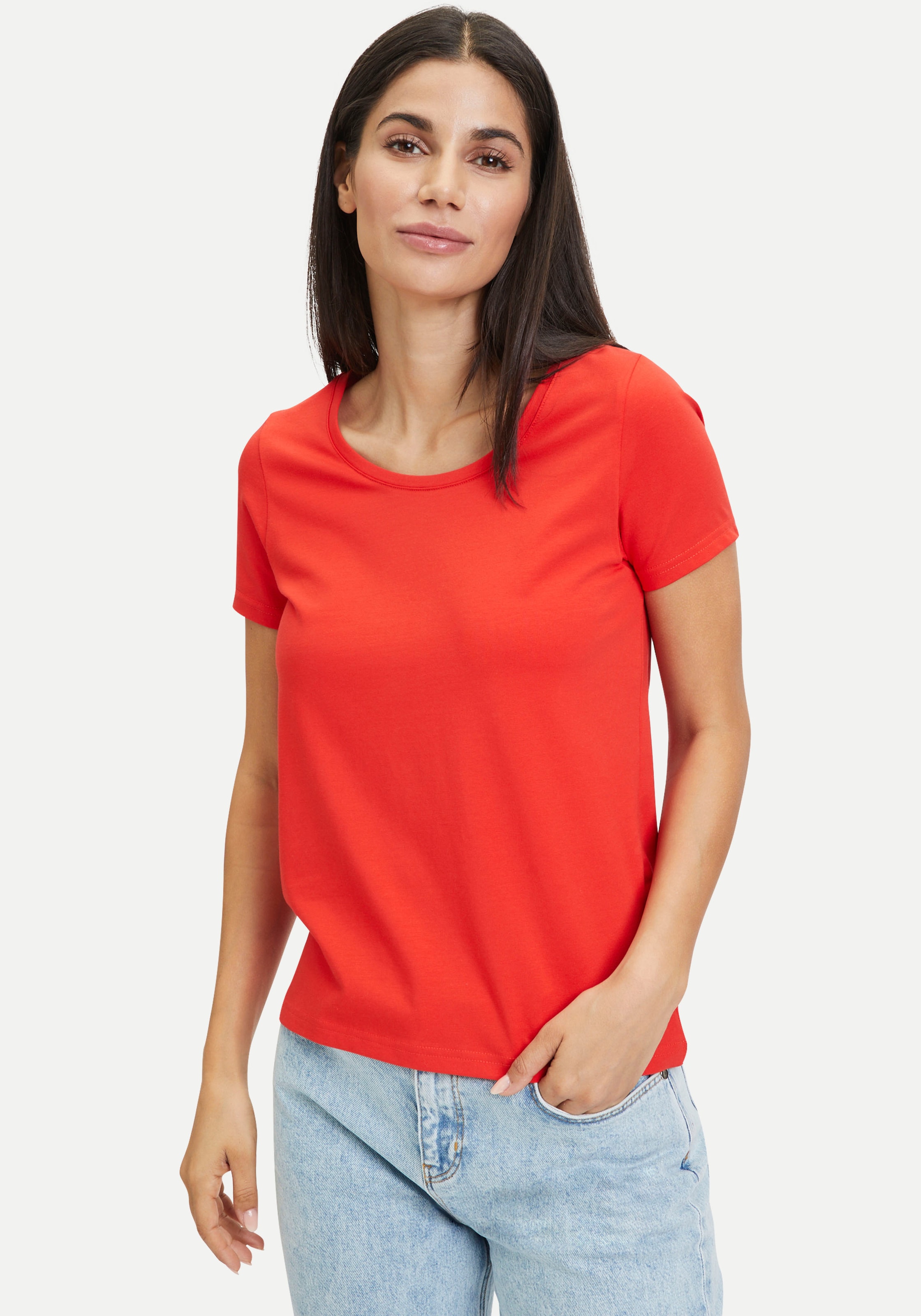 Tamaris T-Shirt, mit Rundhalsausschnitt - NEUE KOLLEKTION kaufen bei OTTO