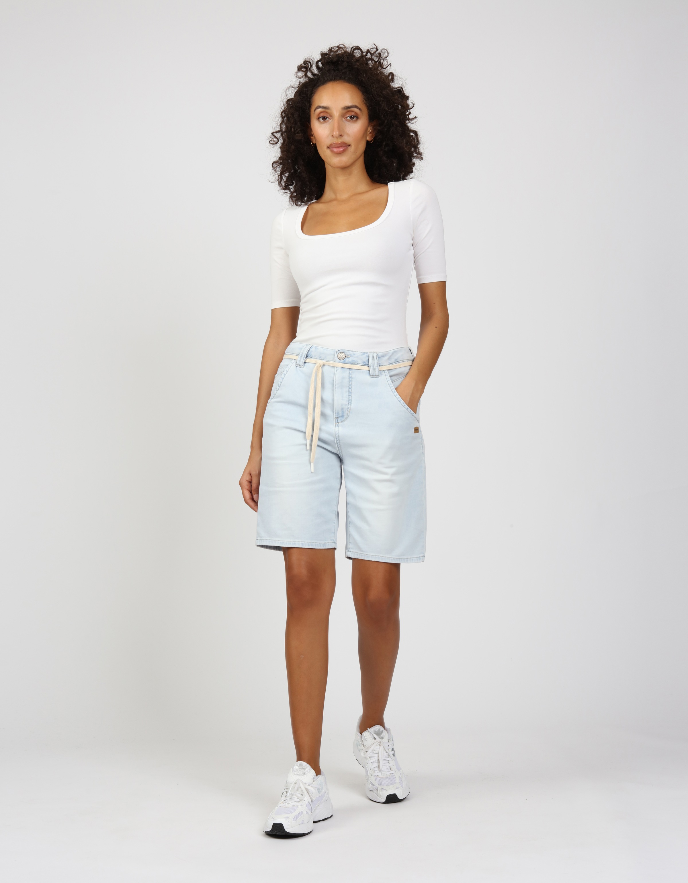 GANG Jeansbermudas »94VIA BERMUDA«, weich fallend