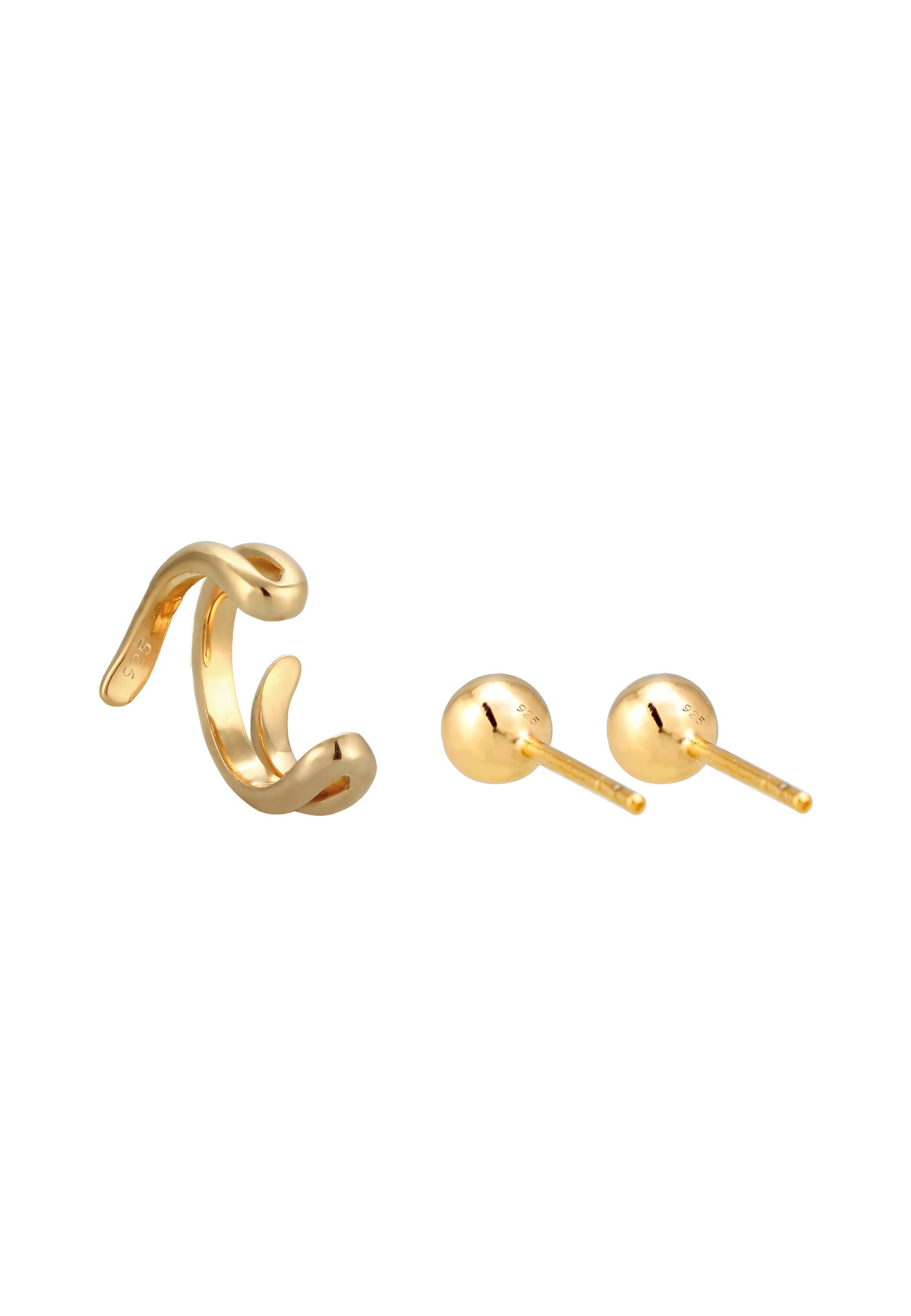 Elli Ohrstecker-Set »Ohrringe Ohrstecker Earcuff 2er Set 925 Sterling Silber«