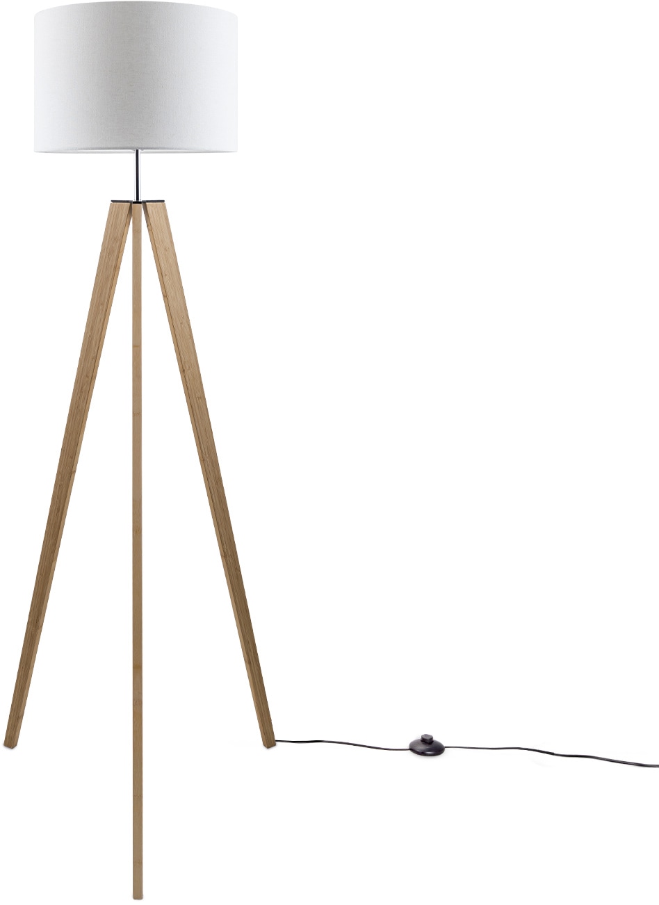 Paco Home Stehlampe »Canvas uni Color«, 1 flammig-flammig, Stehlampe  Vintage Fuß LED Lampe Wohnzimmer Skandinavischer Stil E27 im OTTO Online  Shop