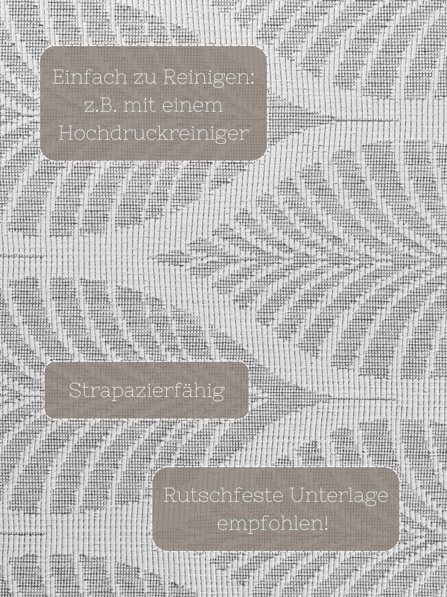 NORTHRUGS Outdoorteppich »Liora Wendeteppich«, rechteckig, 5 mm Höhe, Läufer, In und Outdoor, Flachgewebe, wetterfest, pflegeleicht, robust