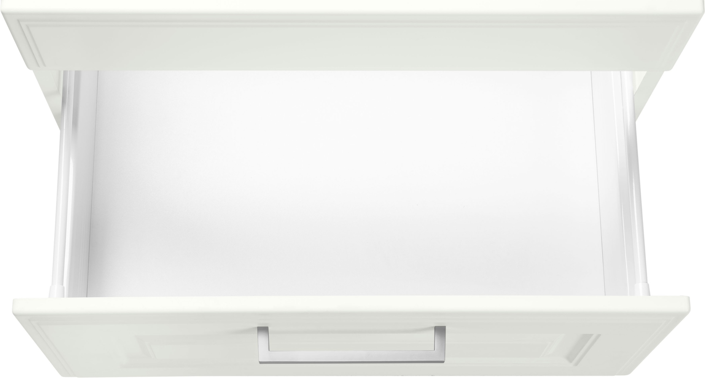 KOCHSTATION Küchenzeile »KS-Stockholm – Küche mit hochwertiger und detailreicher Landhausfront« Breite 280 cm, wahlweise mit E-Geräten,mit MDF-Fronten