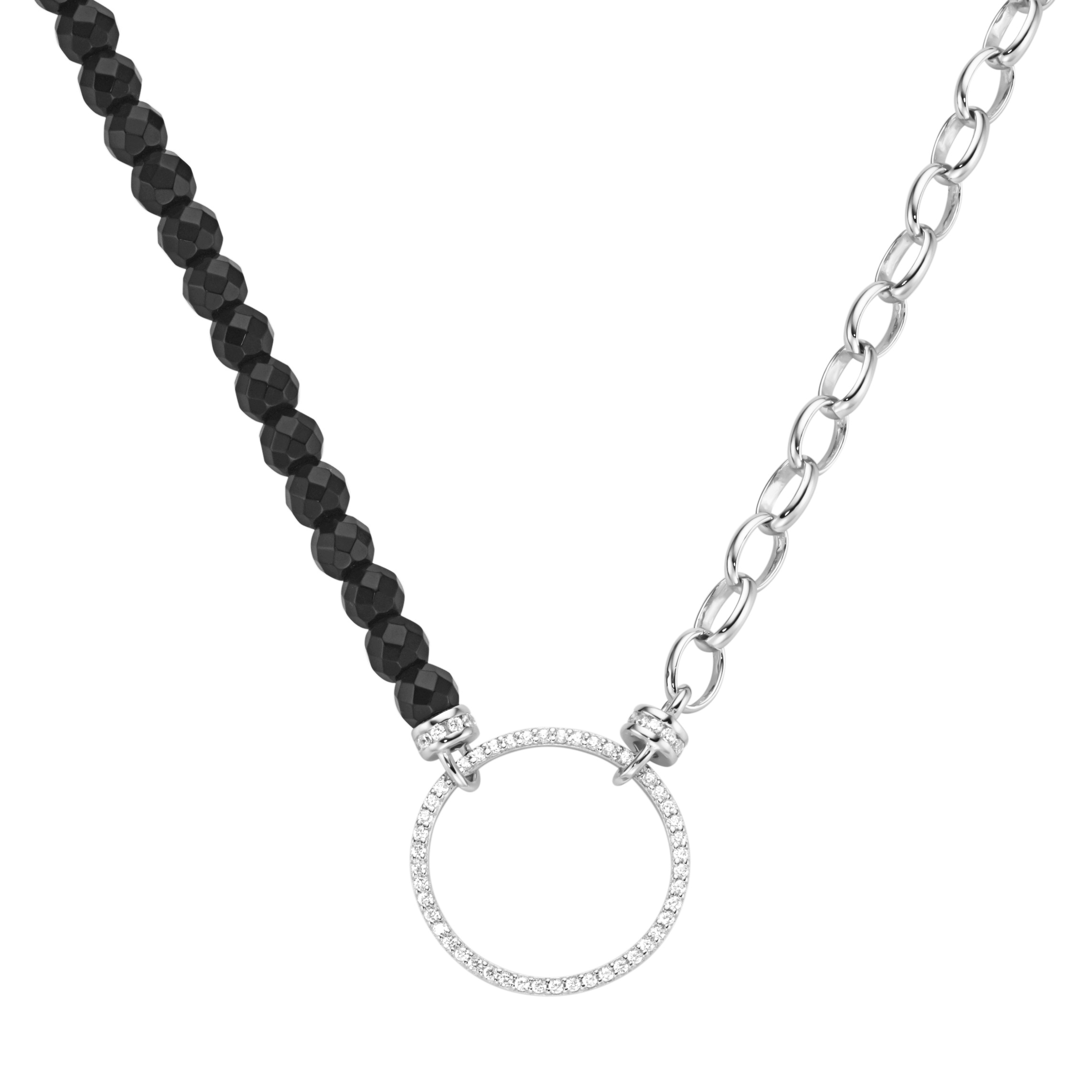 GIORGIO MARTELLO MILANO Collier »Collier mit Ziersteinen, Silber 925«