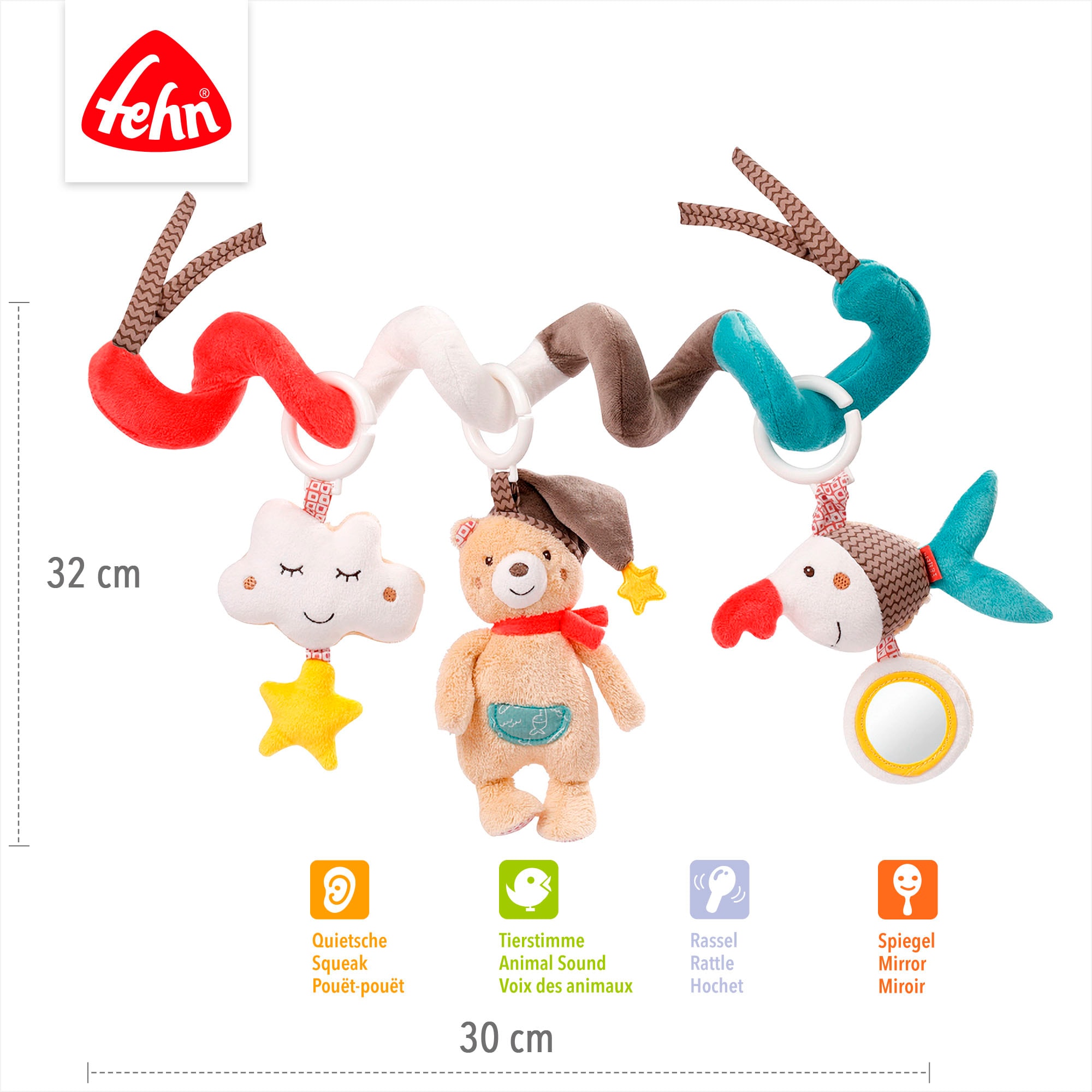Fehn Greifspielzeug »Bruno, Activity-Spirale«