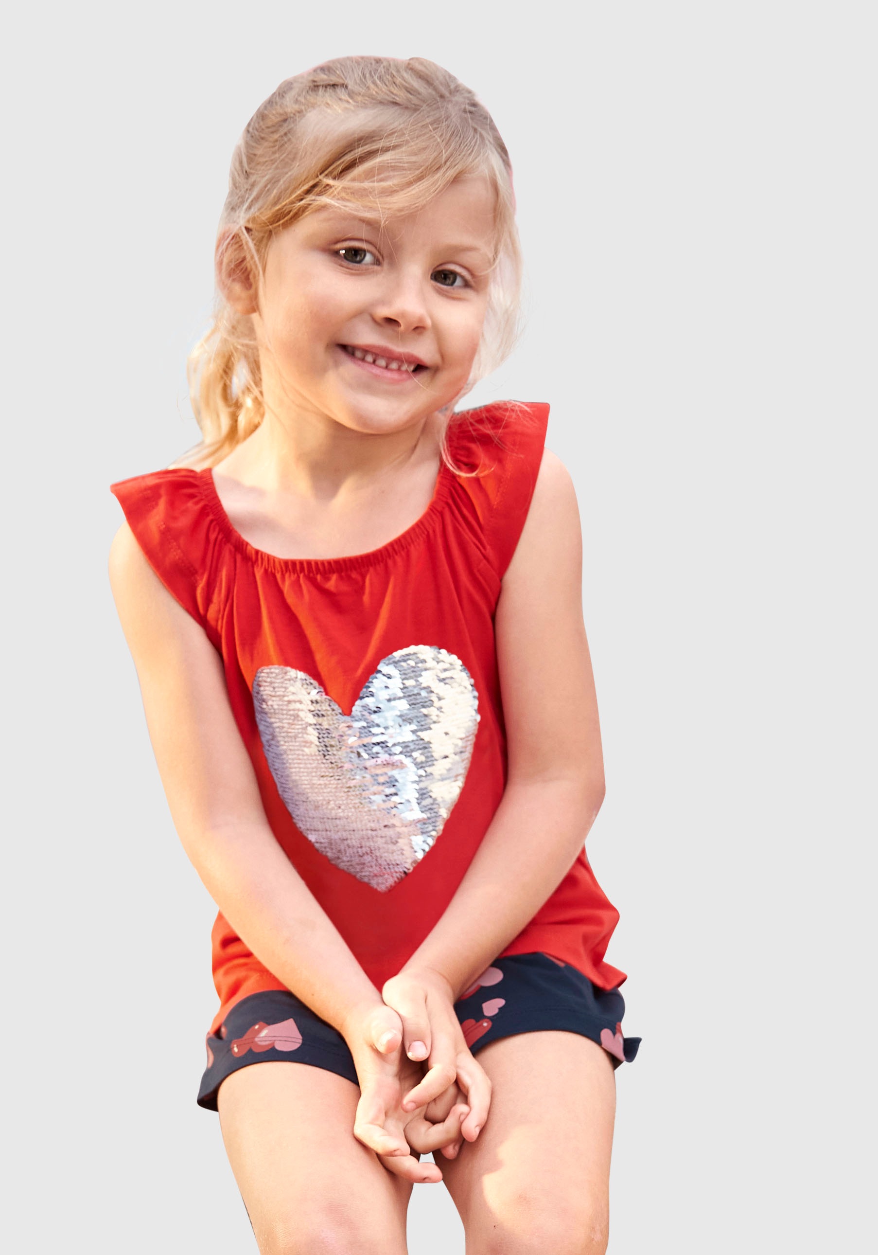 KIDSWORLD Top & Shorts, (Set), mit Wendepailletten kaufen