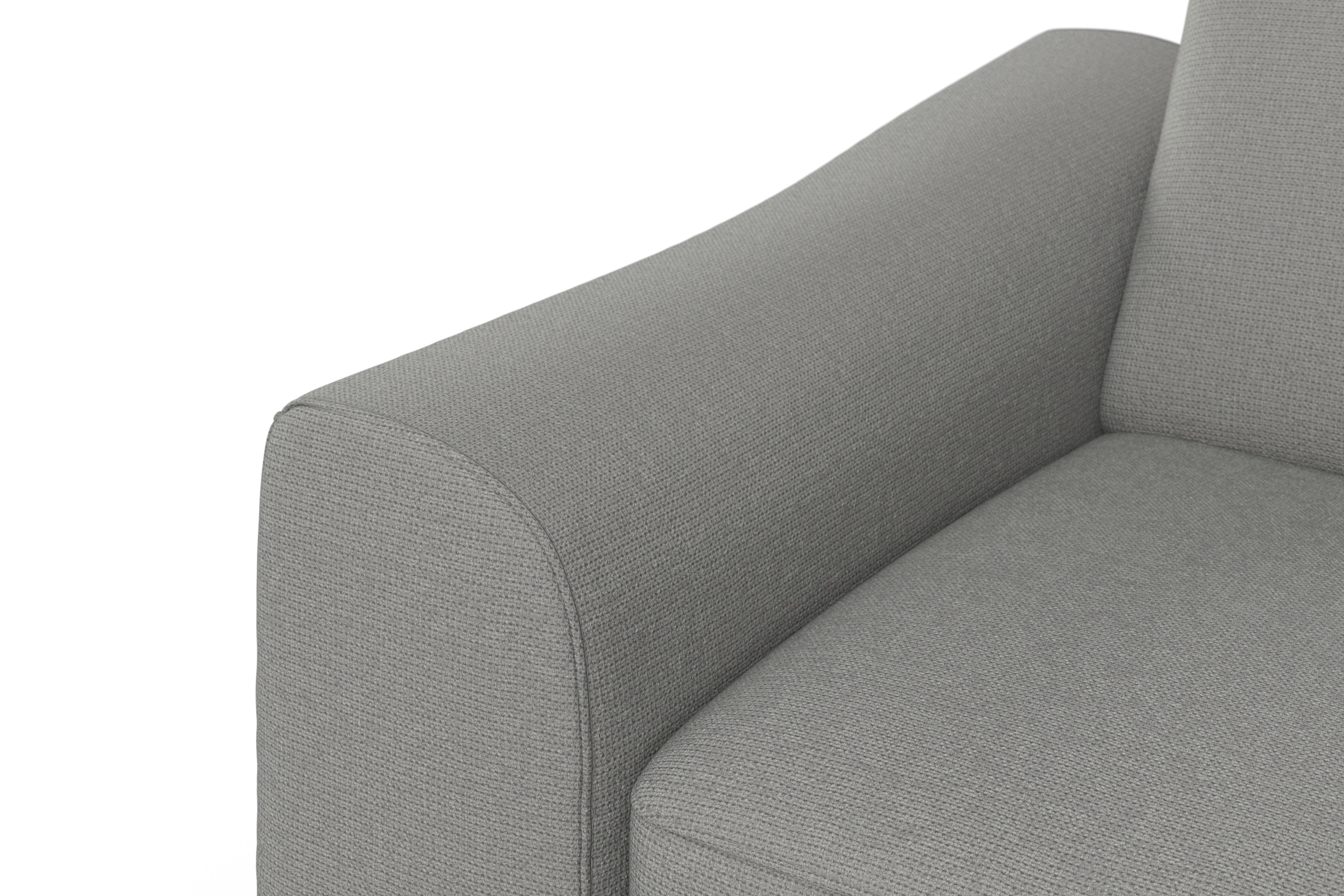 sit&more Ecksofa »Dundee L-Form«, mit Federkern und Edelstahlfüßen, wahlweise mit Kopfteilverstellung
